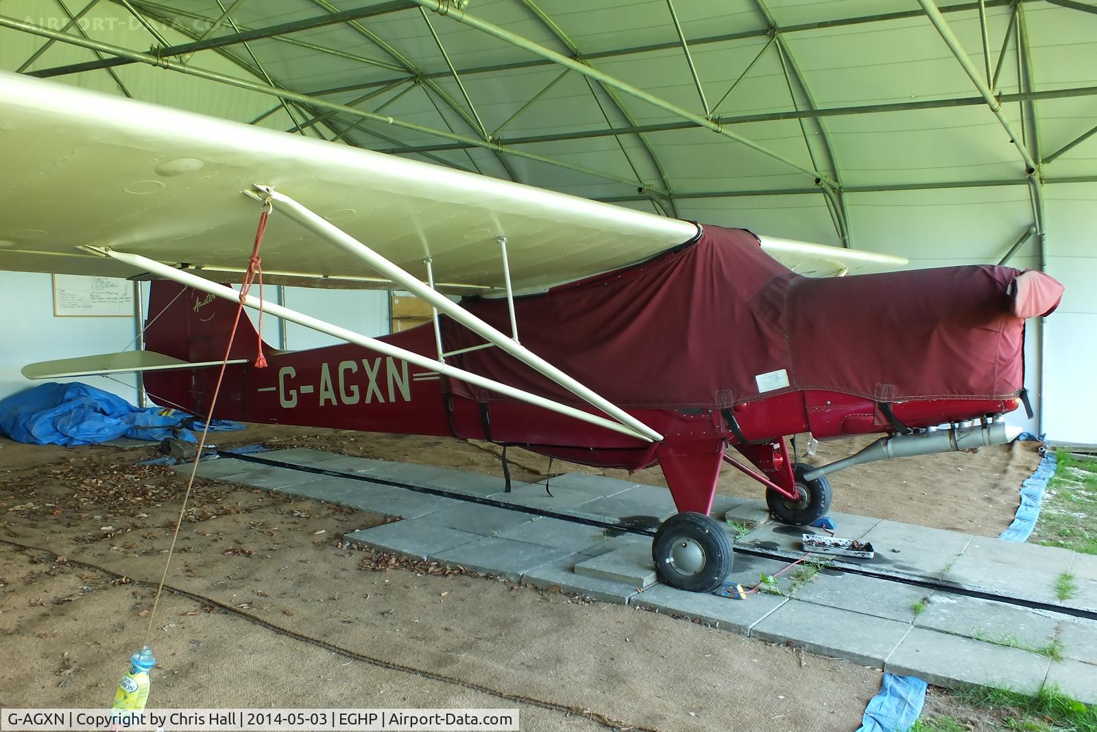 G-AGXN, 1946 Auster J-1N Alpha C/N 1963, at the 2014 Microlight Trade Fair, Popham