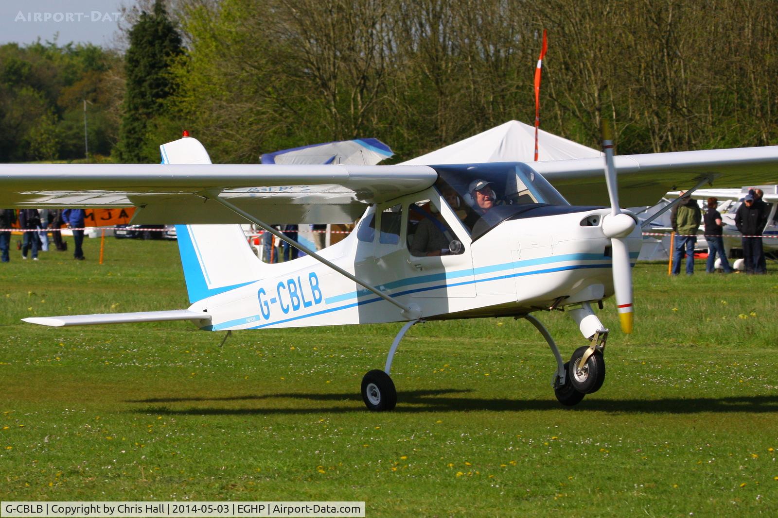G-CBLB, 2002 Tecnam P-92EM Echo C/N PFA 318-13770, at the 2014 Microlight Trade Fair, Popham