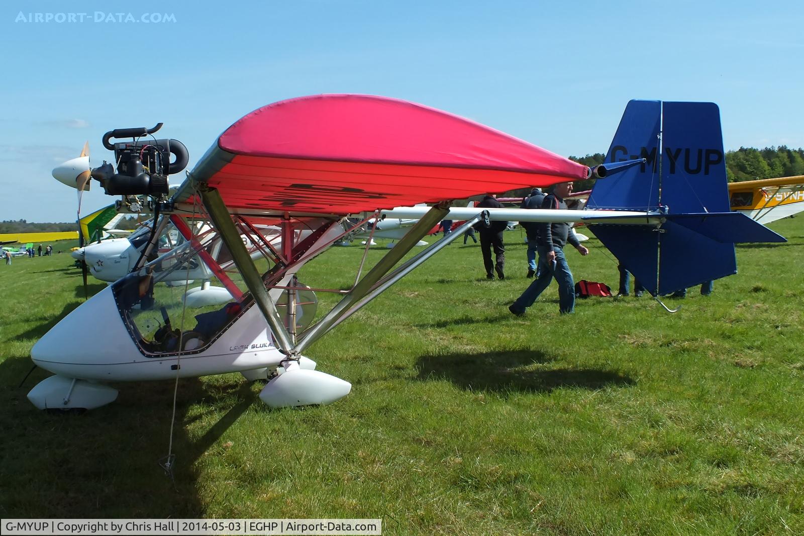 G-MYUP, 1995 Letov LK-2M Sluka C/N PFA 263-12785, at the 2014 Microlight Trade Fair, Popham
