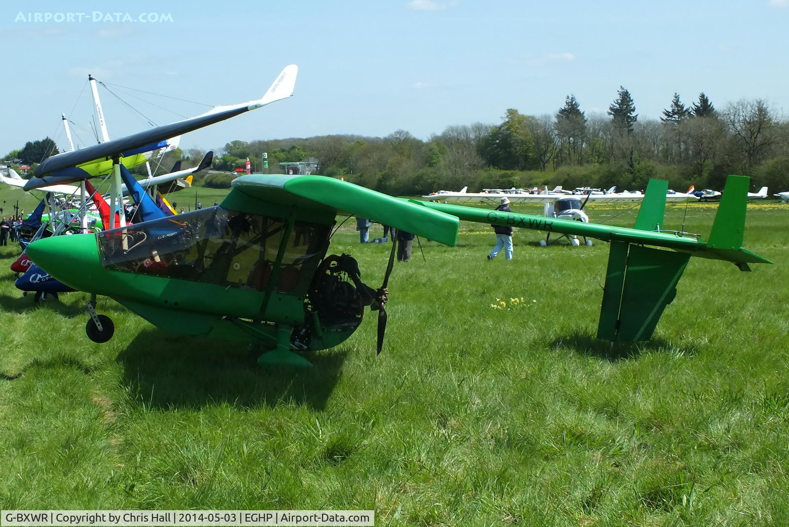 G-BXWR, 1998 CFM Streak Shadow C/N PFA 206-13205, at the 2014 Microlight Trade Fair, Popham
