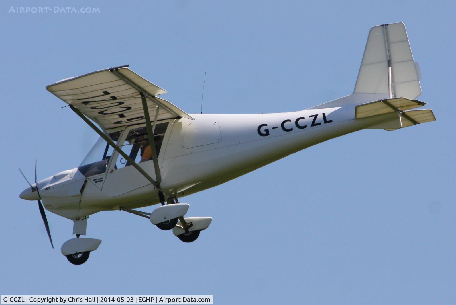 G-CCZL, 2004 Comco Ikarus C42 FB80 C/N 0410-6620, at the 2014 Microlight Trade Fair, Popham