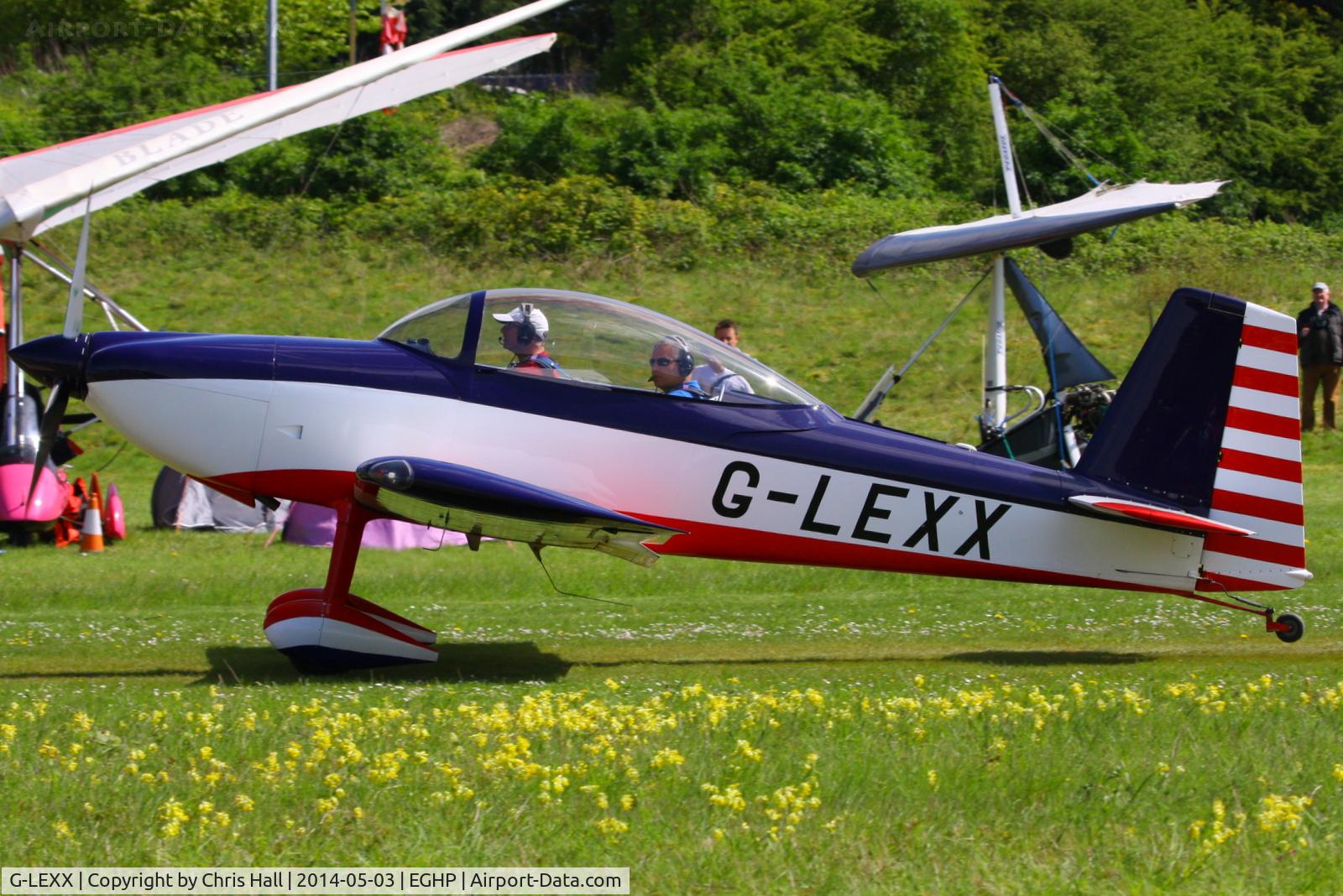 G-LEXX, 2002 Vans RV-8 C/N PFA 303-13896, at the 2014 Microlight Trade Fair, Popham