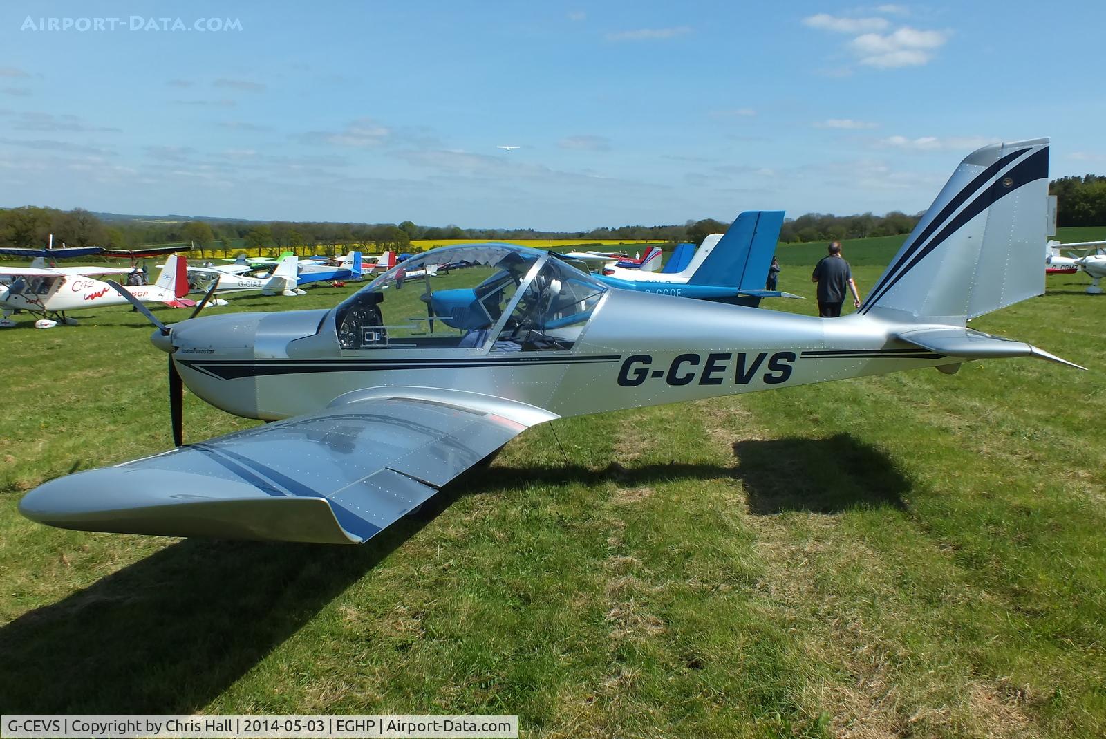 G-CEVS, 2007 Cosmik EV-97 TeamEurostar UK C/N 3102, at the 2014 Microlight Trade Fair, Popham