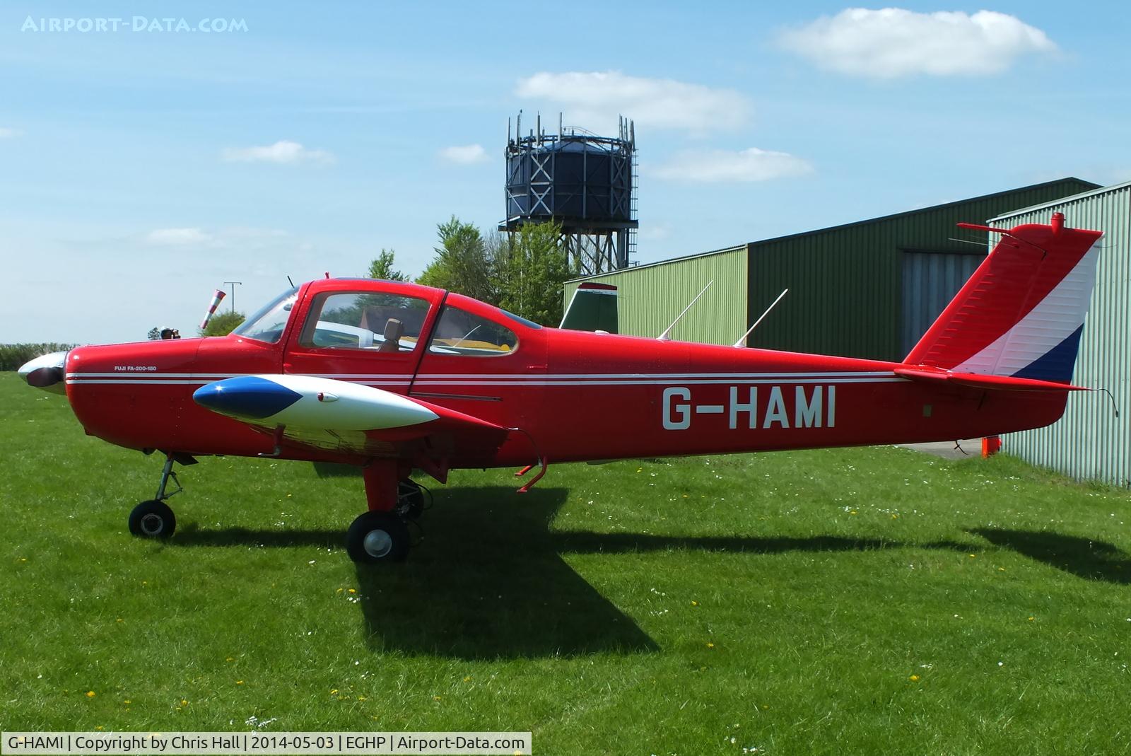 G-HAMI, 1973 Fuji FA-200-180 Aero Subaru C/N 188, at the 2014 Microlight Trade Fair, Popham