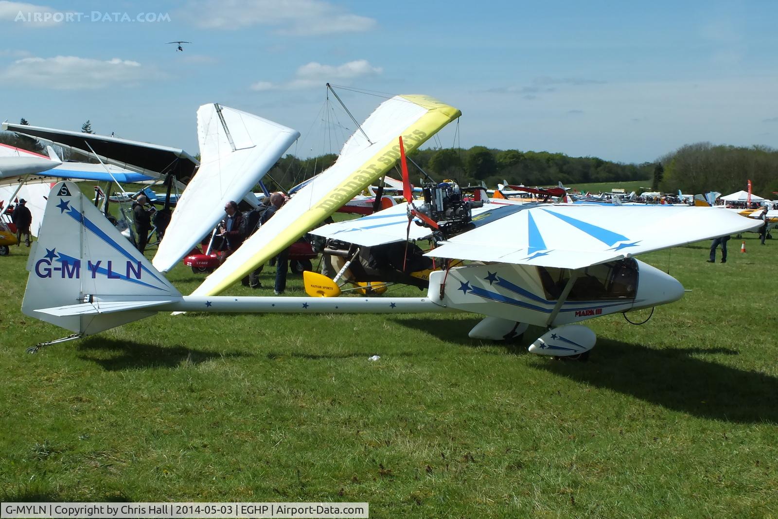 G-MYLN, 1994 Kolb Twinstar Mk III C/N PFA 205-12430, at the 2014 Microlight Trade Fair, Popham