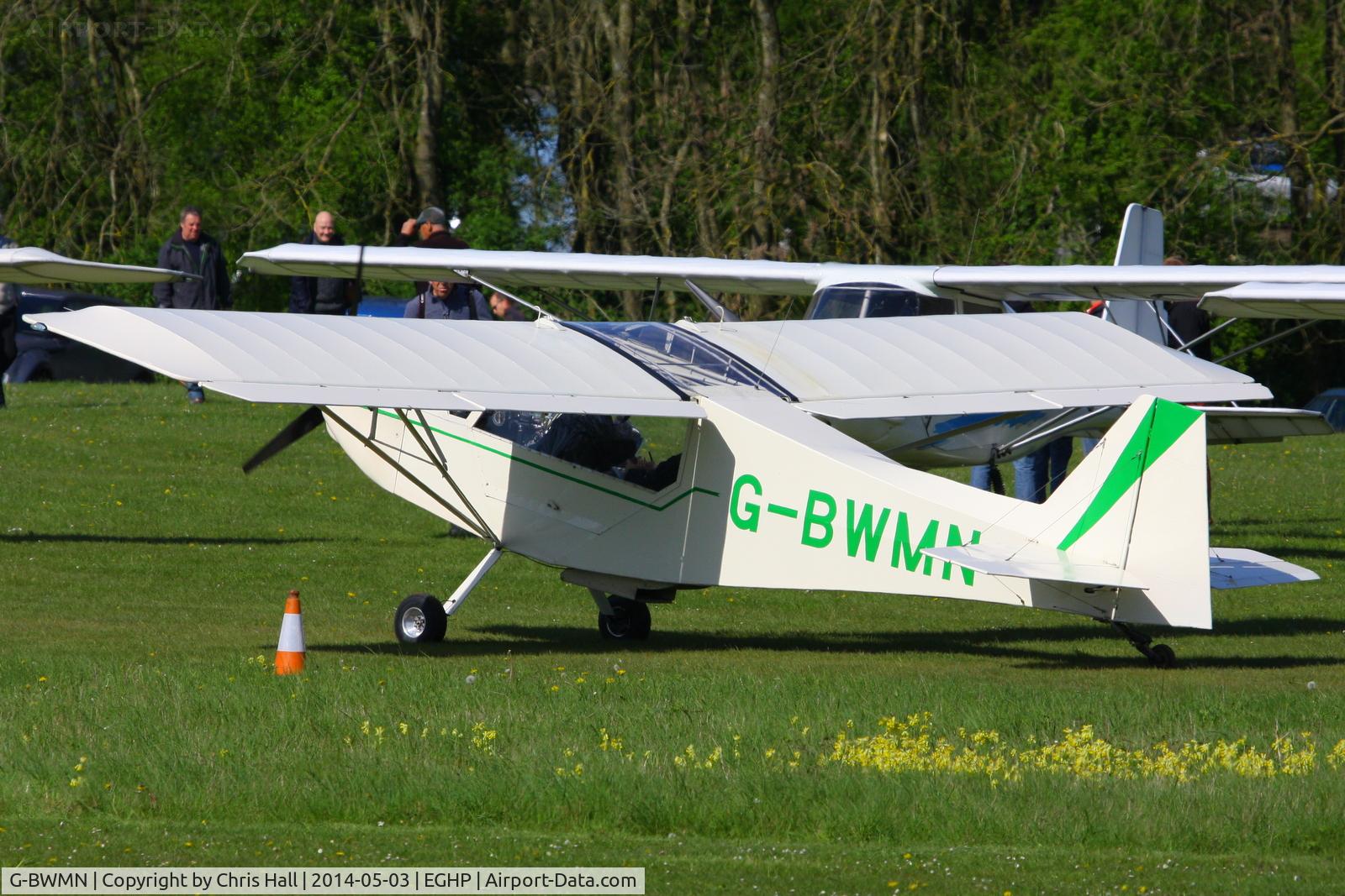 G-BWMN, 1996 Rans S-7 Courier C/N PFA 218-12446, at the 2014 Microlight Trade Fair, Popham