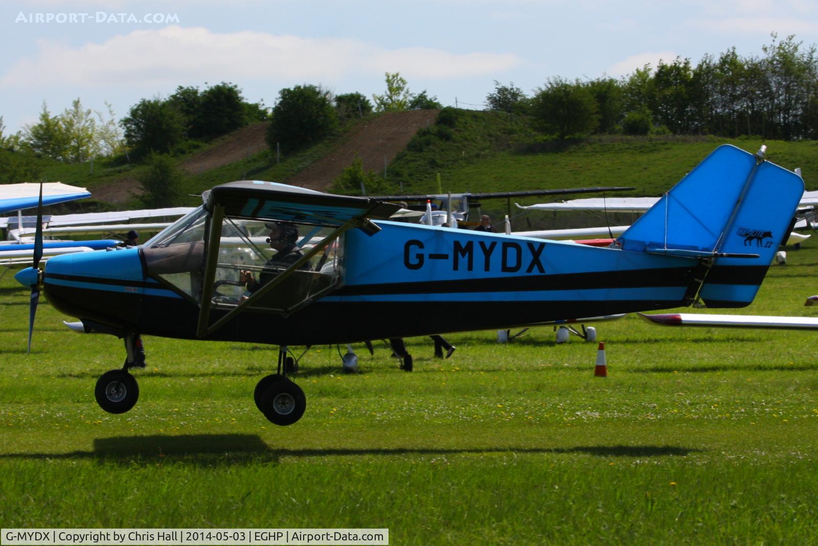 G-MYDX, 1992 Rans S-6ESD Coyote II C/N PFA 204-12238, at the 2014 Microlight Trade Fair, Popham