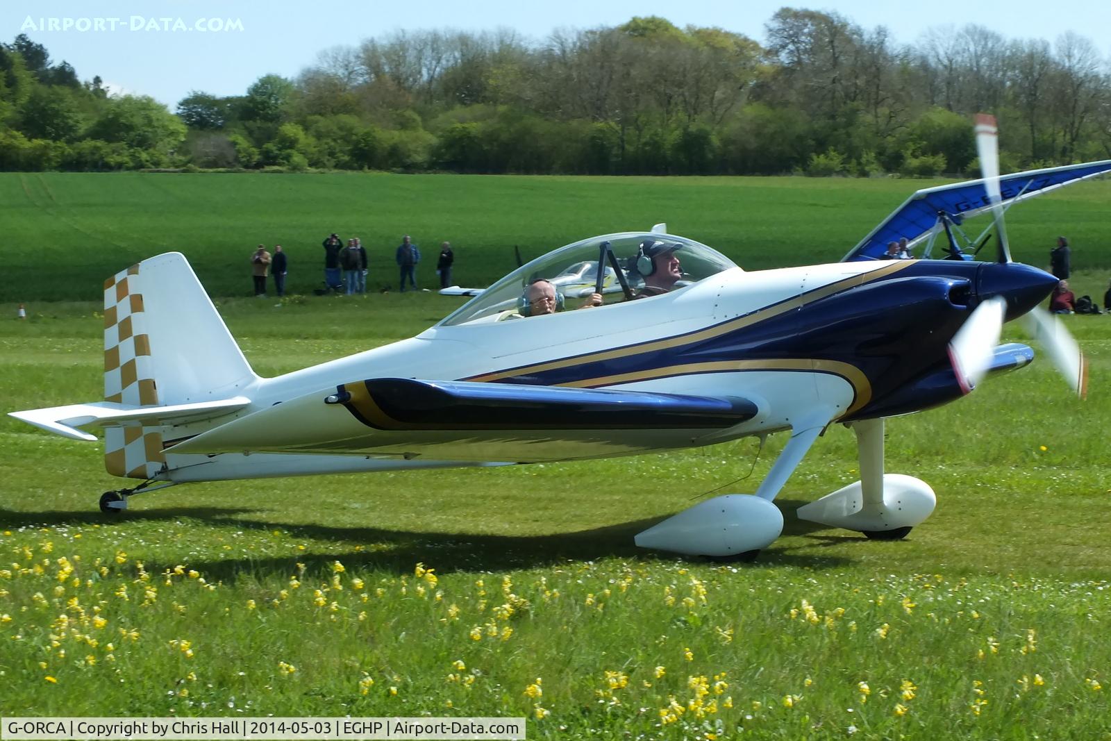 G-ORCA, 2005 Vans RV-4 C/N PFA 181-12924, at the 2014 Microlight Trade Fair, Popham