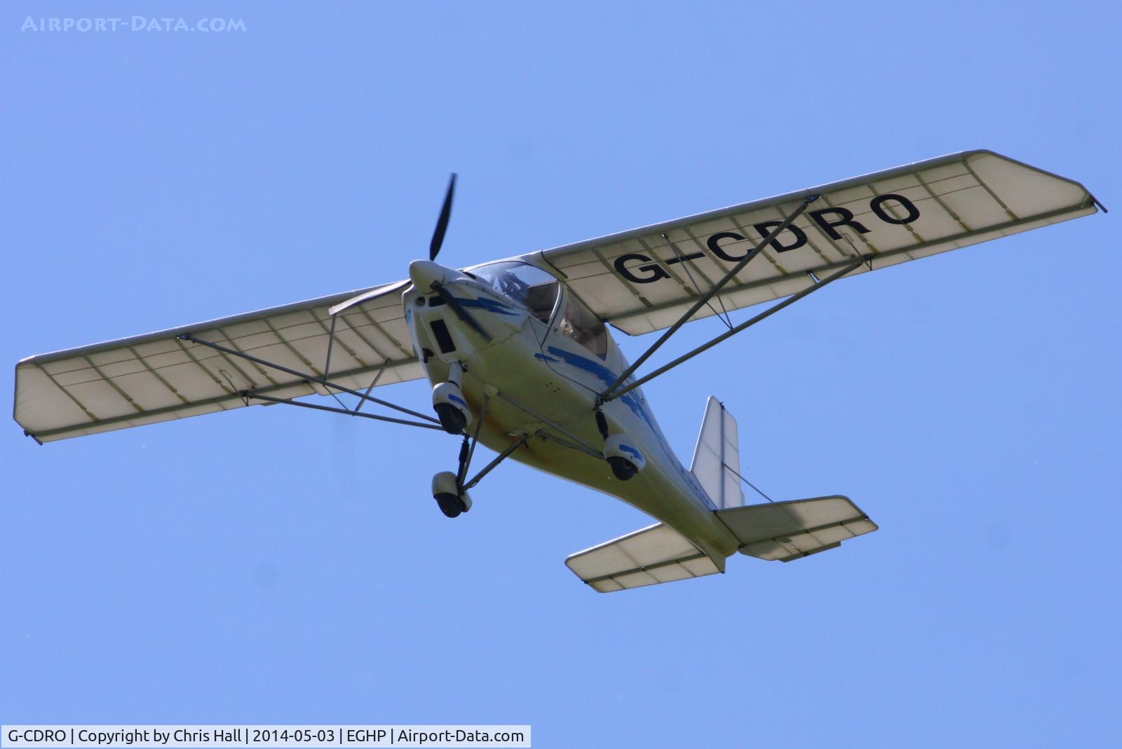 G-CDRO, 2005 Comco Ikarus C42 FB80 C/N 0507-6750, at the 2014 Microlight Trade Fair, Popham