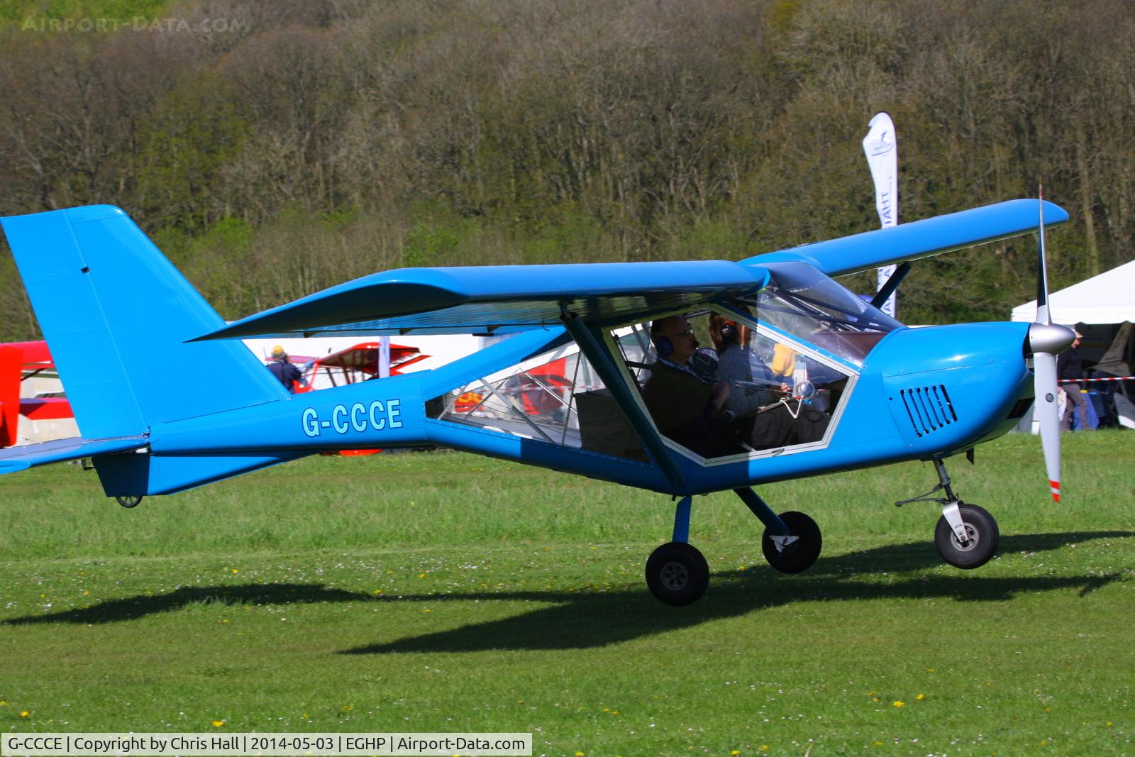 G-CCCE, 2003 Aeroprakt A-22 Foxbat C/N PFA 317-14002, at the 2014 Microlight Trade Fair, Popham