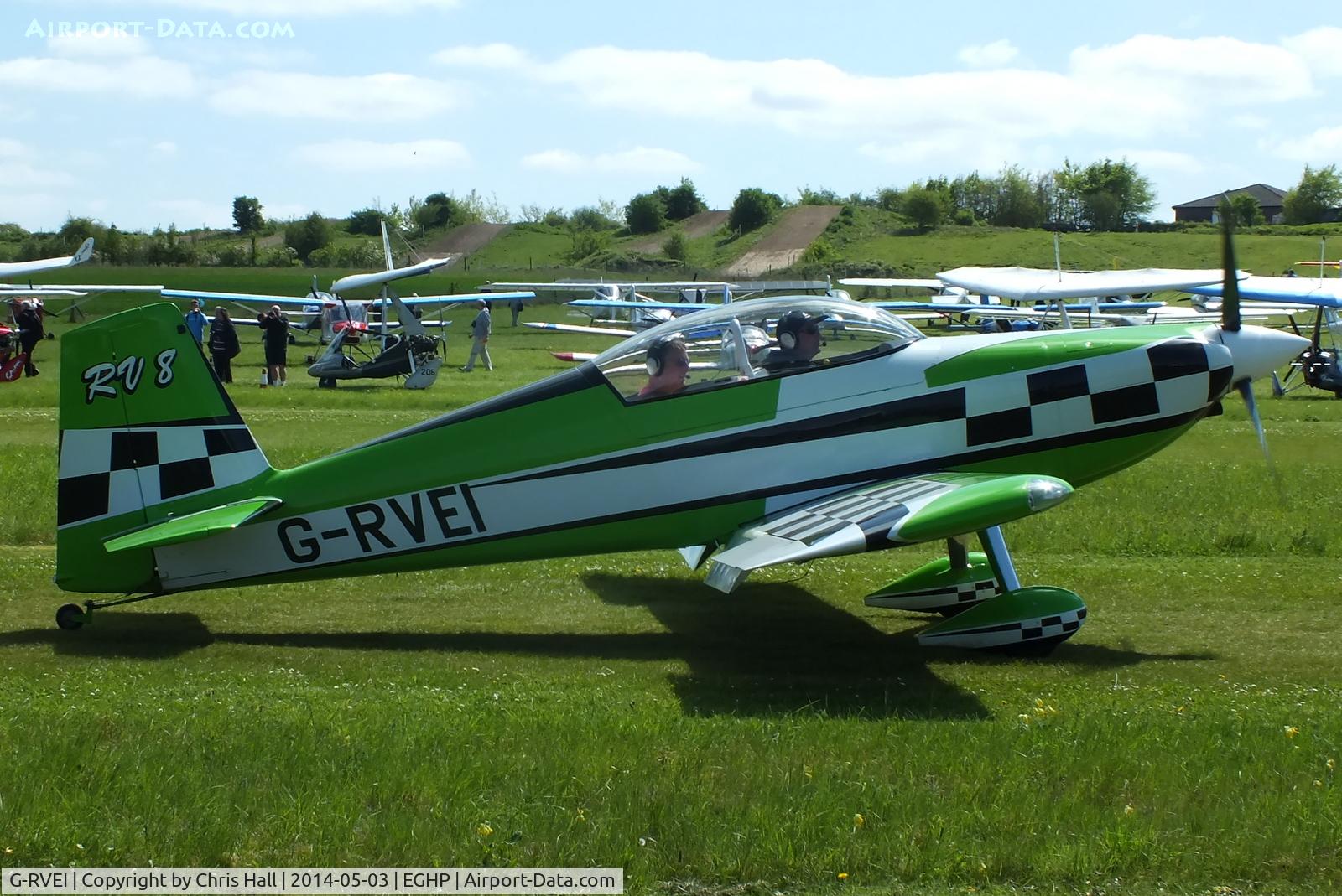 G-RVEI, 2011 Vans RV-8 C/N LAA 303-14961, at the 2014 Microlight Trade Fair, Popham