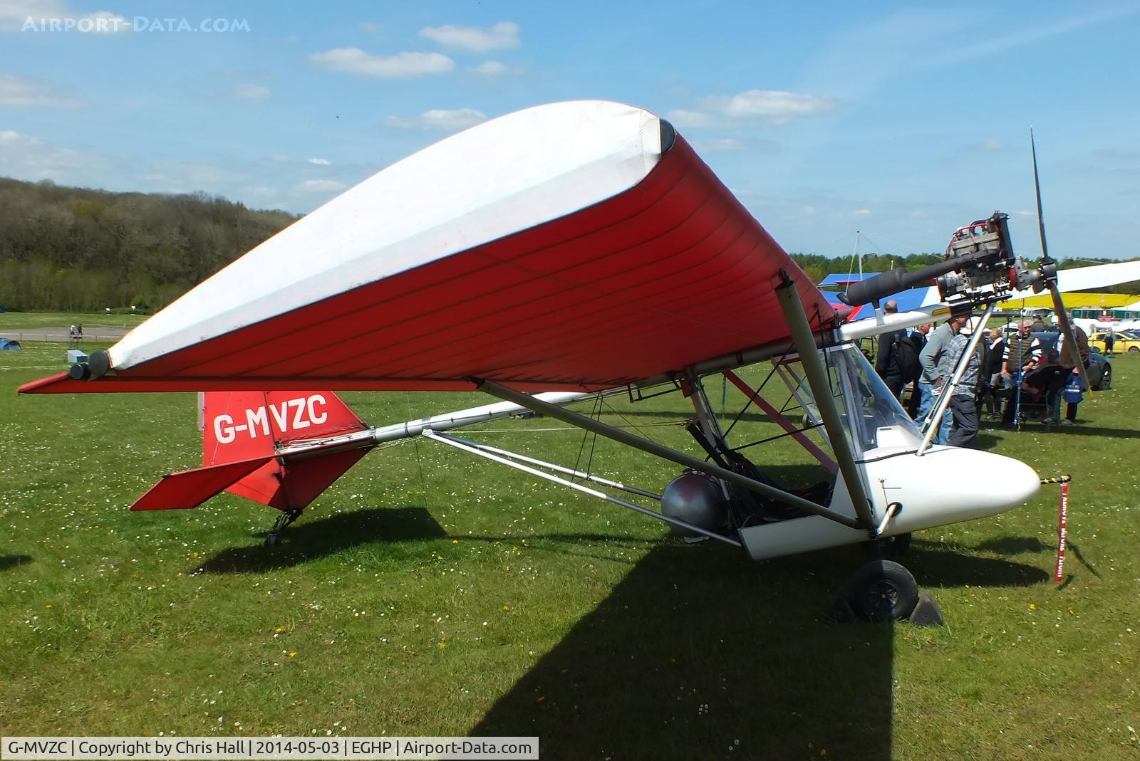 G-MVZC, 1989 Thruster T300 C/N 089-T300-381, at the 2014 Microlight Trade Fair, Popham