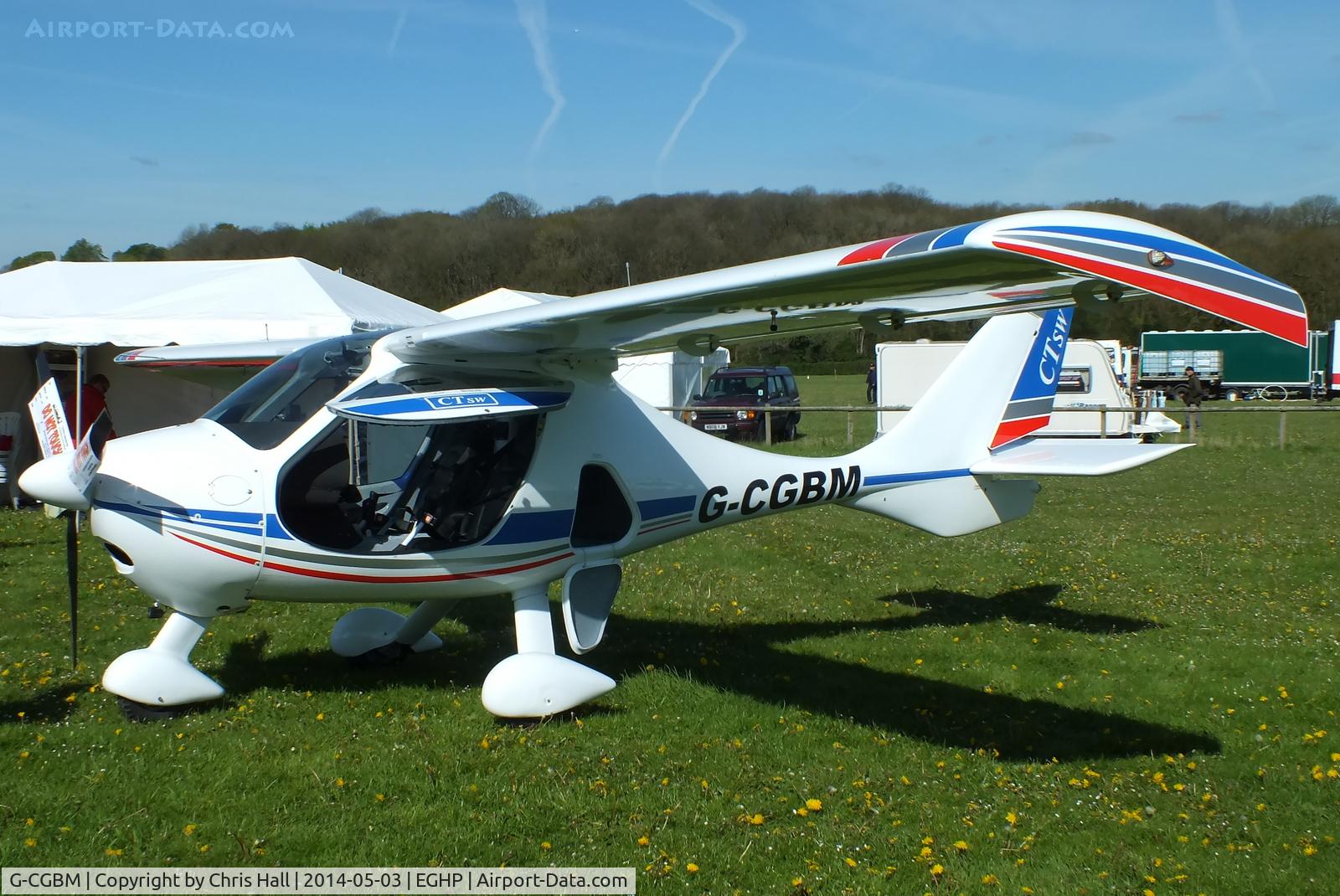 G-CGBM, 2009 Flight Design CTSW C/N 8484, at the 2014 Microlight Trade Fair, Popham