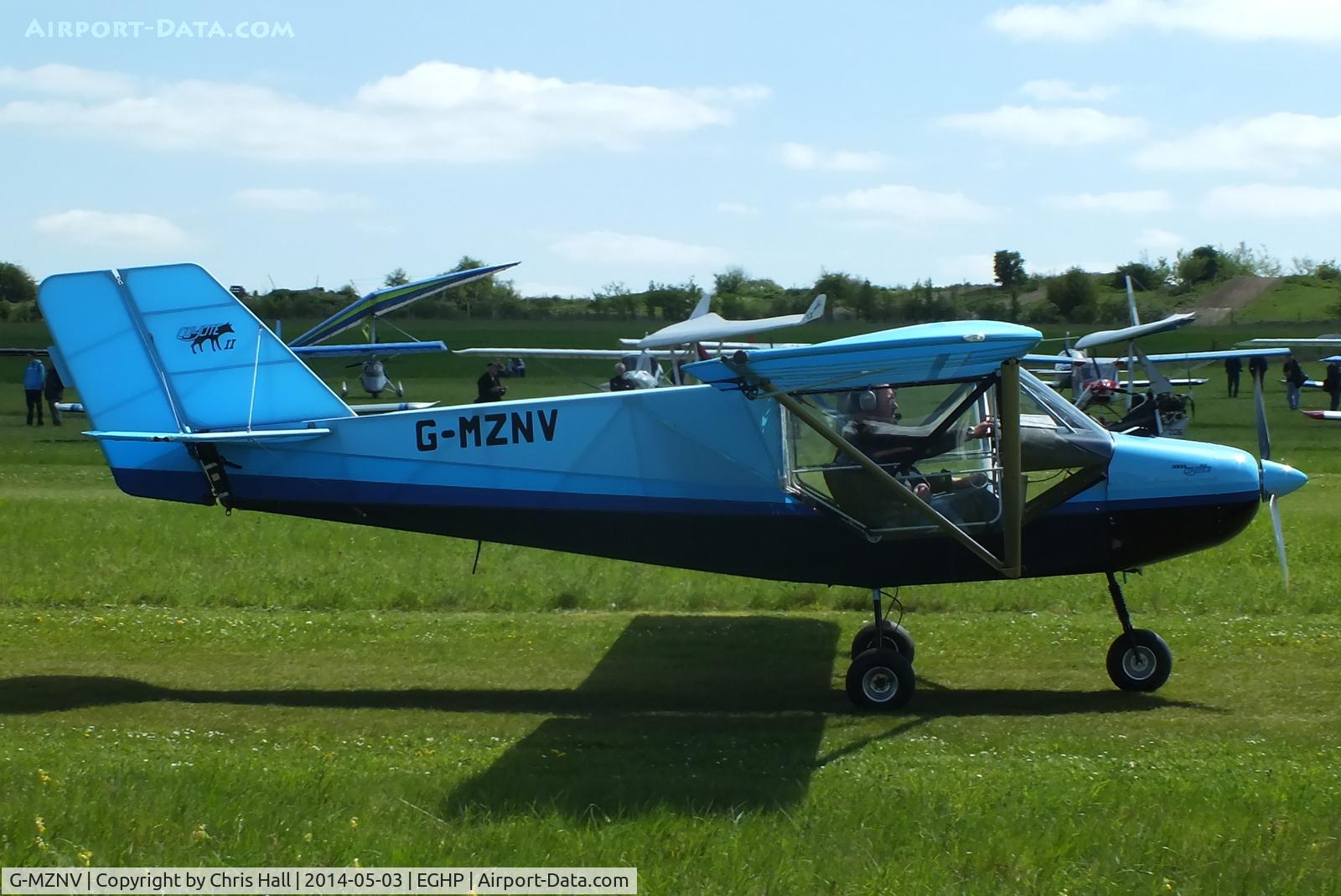 G-MZNV, 1998 Rans S-6ESD XL Coyote II C/N PFA 204-12884, at the 2014 Microlight Trade Fair, Popham