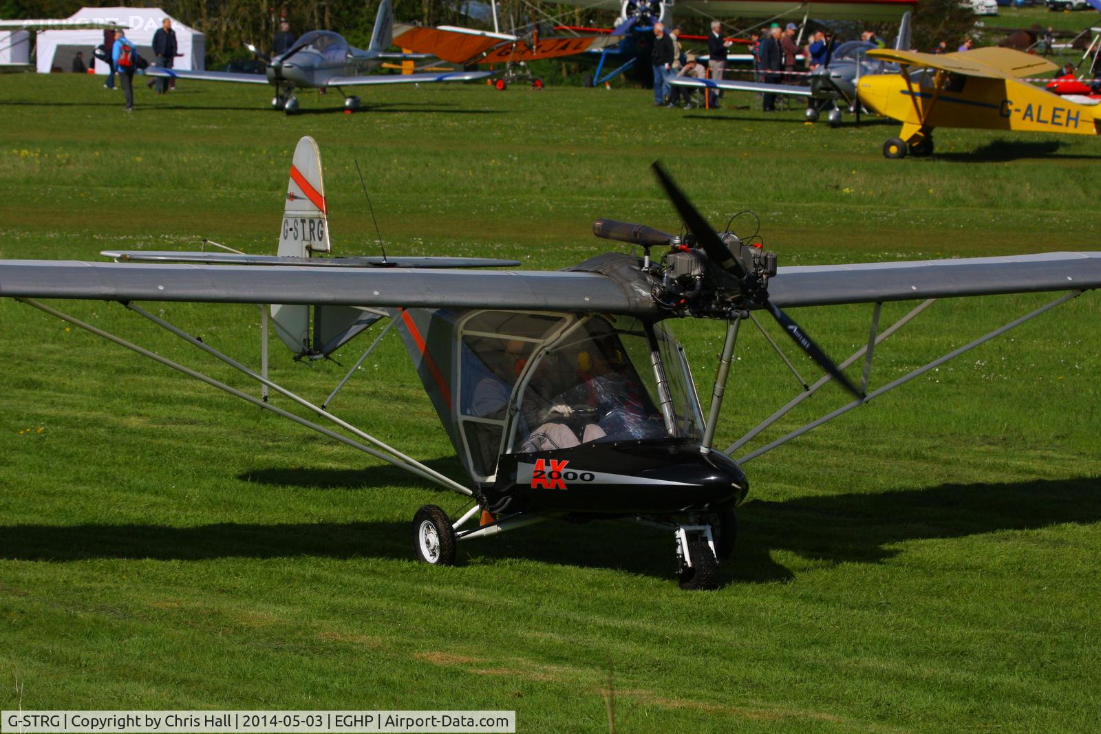 G-STRG, 2001 Cyclone AX2000 C/N 7837, at the 2014 Microlight Trade Fair, Popham