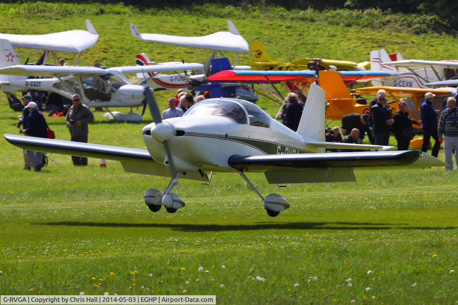 G-RVGA, 1998 Vans RV-6A C/N PFA 181-13079, at the 2014 Microlight Trade Fair, Popham