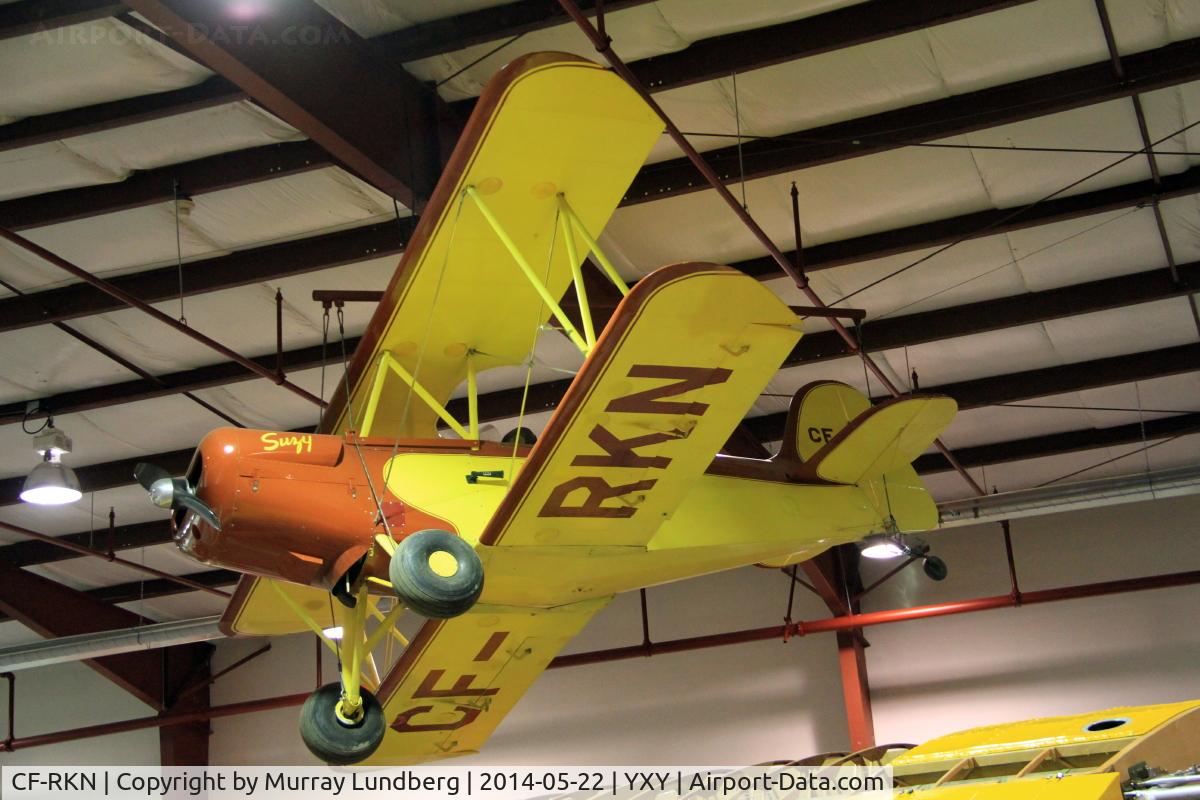 CF-RKN, 1967 Smith Miniplane SMITH MINI-PLANE C/N PH 1, Hanging in the Yukon Transportation Museum at the Whitehorse airport.