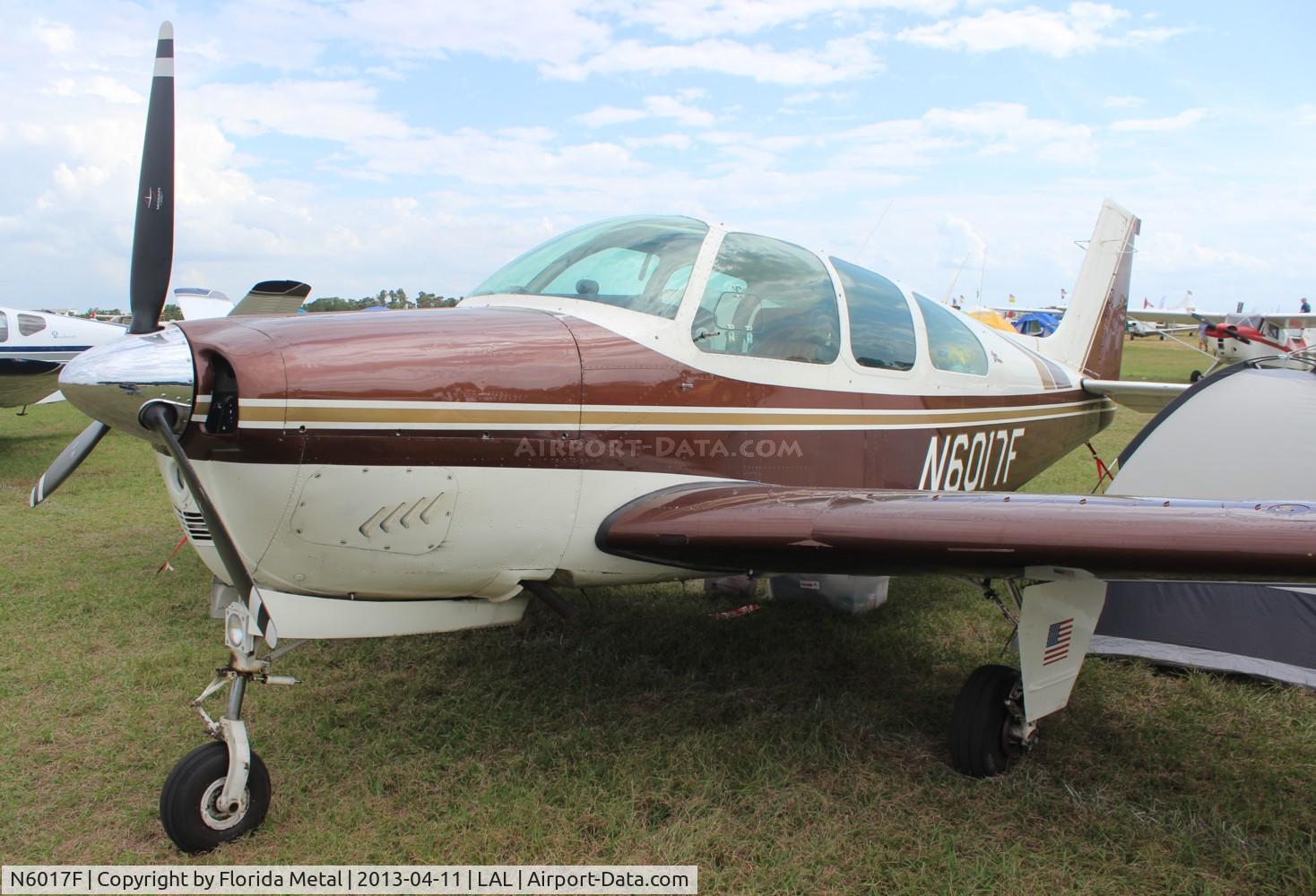 N6017F, 1965 Beech 35-C33 Debonair C/N CD-888, Beech 33 Bonanza at Sun N Fun