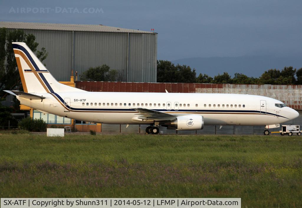 SX-ATF, 1992 Boeing 737-406 C/N 25423, Parked for maintenance...