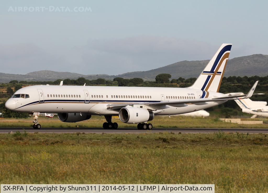 SX-RFA, 1999 Boeing 757-23N C/N 30232, Made an engine test before delivery after big maintenance...