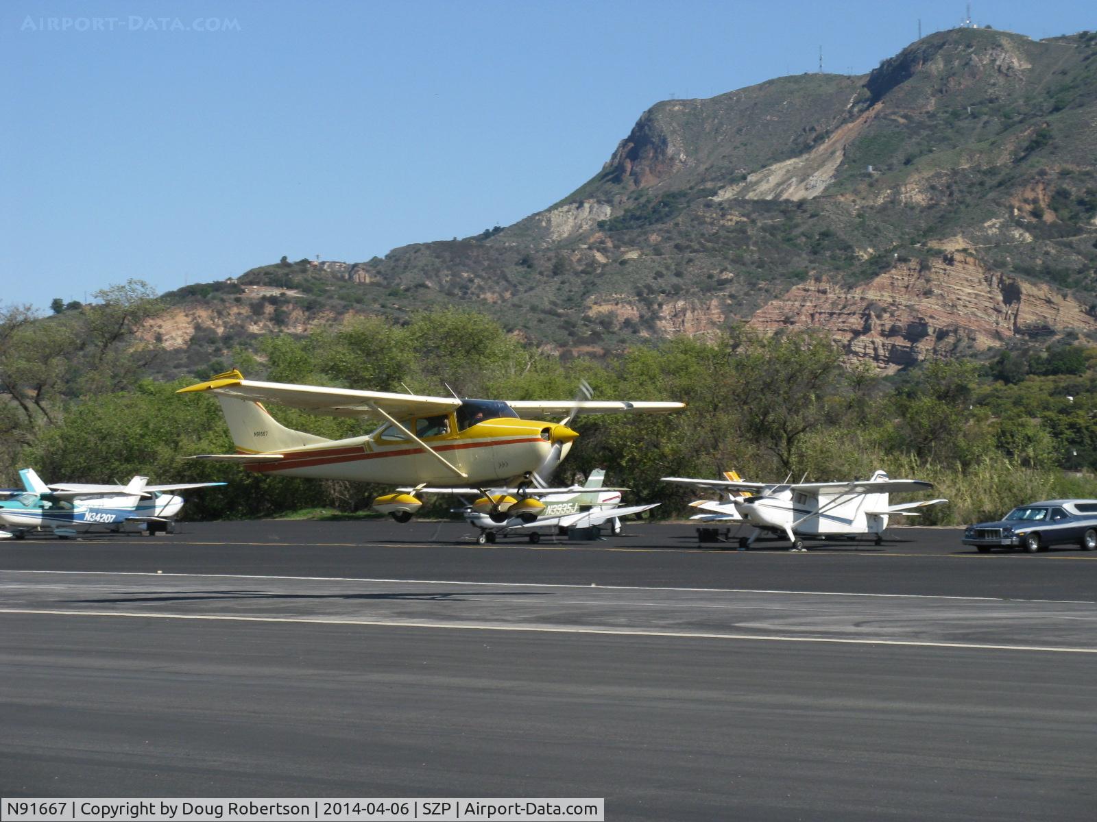 N91667, 1969 Cessna 182M Skylane C/N 18259863, 1969 Cessna 182M SKYLANE, Continental O-470-S 230 Hp, takeoff climb Rwy 22