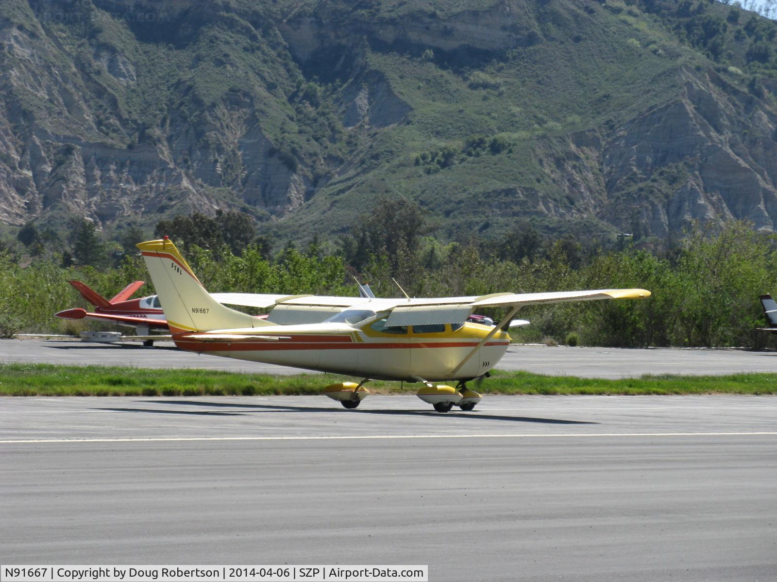 N91667, 1969 Cessna 182M Skylane C/N 18259863, 1969 Cessna 182M SKYLANE, Continental O-470-S 230 Hp, landing roll Rwy 22