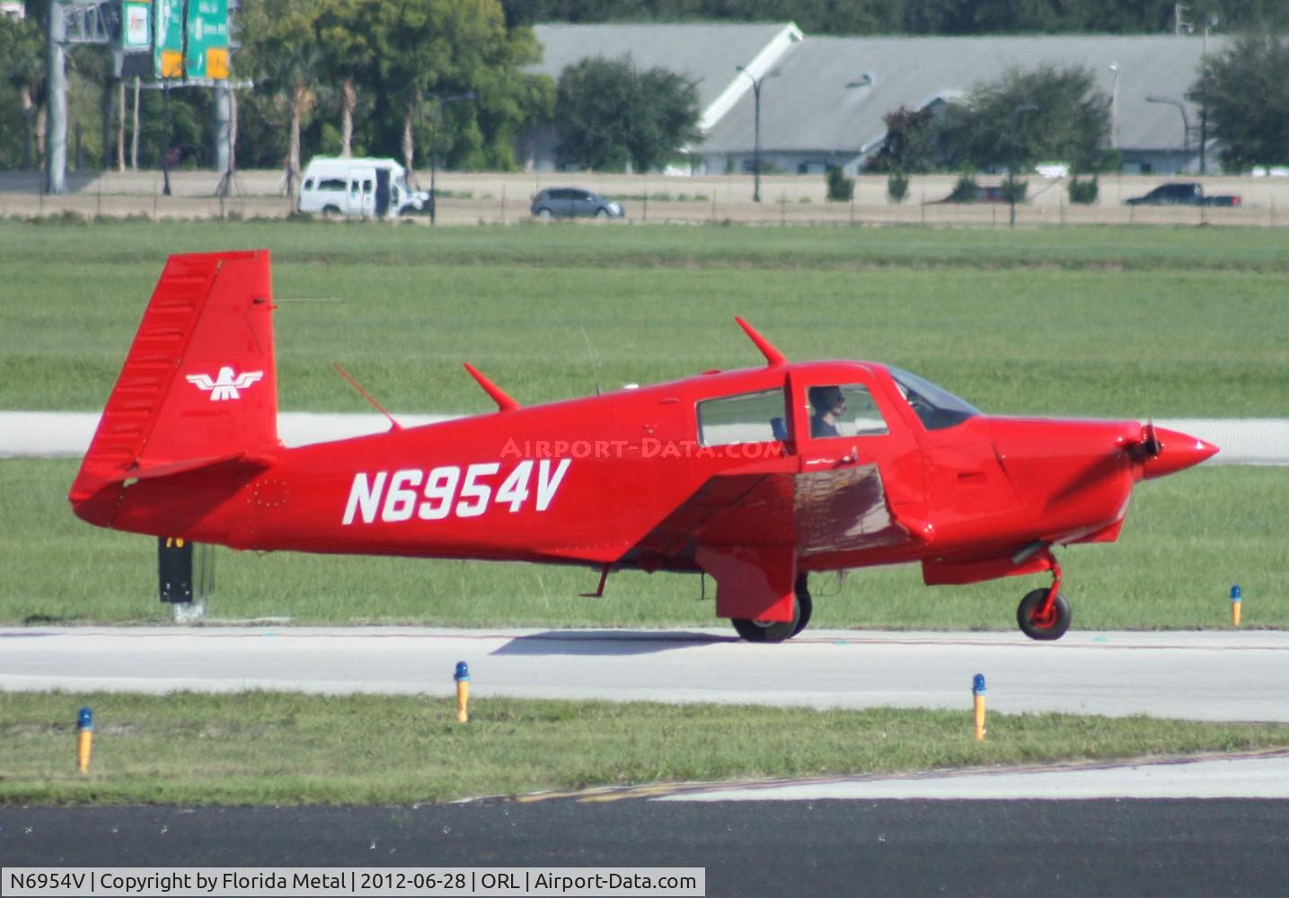 N6954V, 1976 Mooney M20C Ranger C/N 20-1187, Mooney M20C