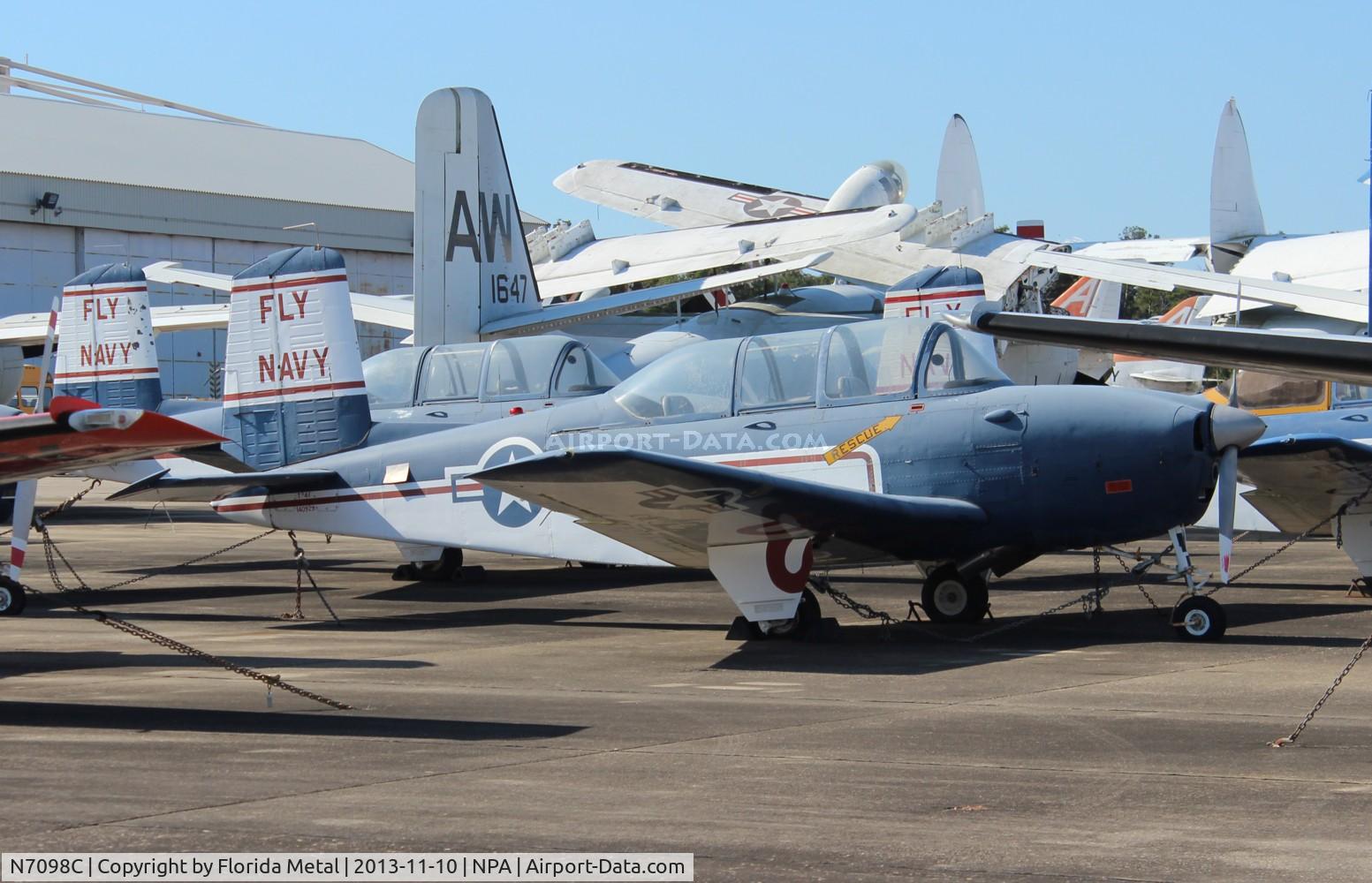 N7098C, 1956 Beech D-45 (T-34B) Mentor C/N BG-263, T-34 at Navy Aviation Museum
