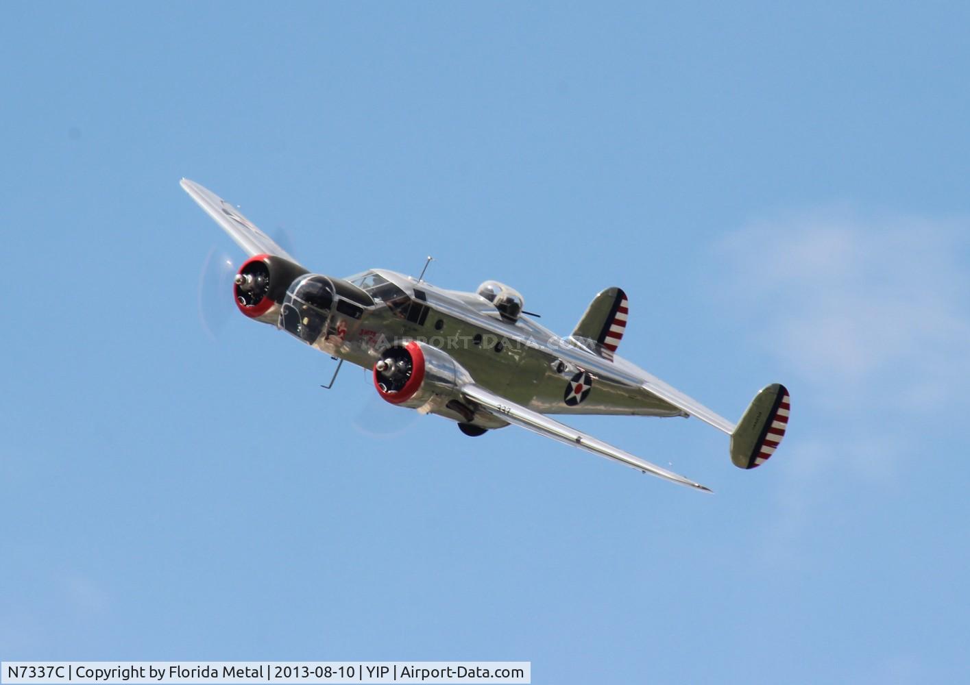 N7337C, 1943 Beech AT-11 Kansan C/N 4597, AT-11 over Thunder over Michigan