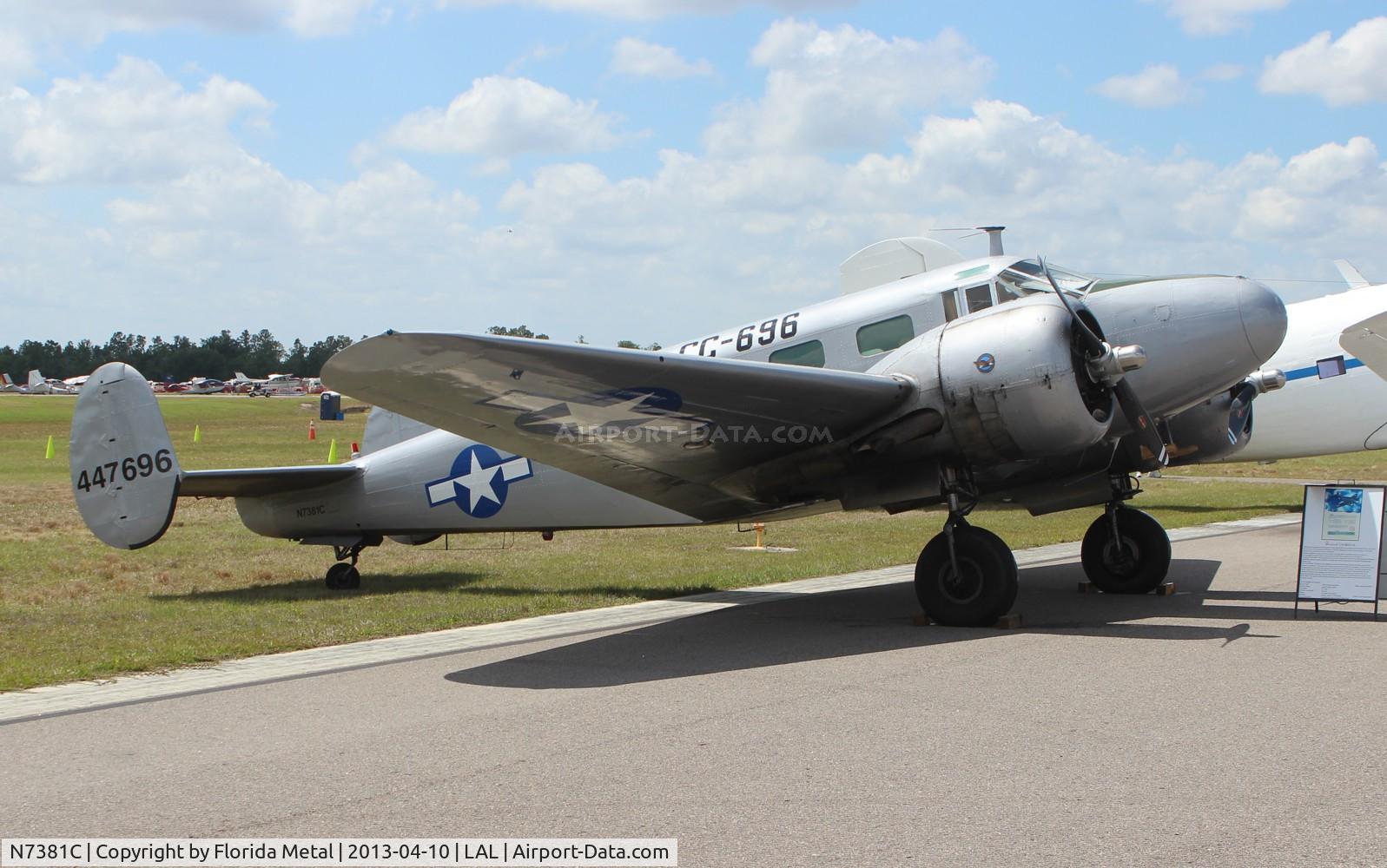 N7381C, 1944 Beech C18S C/N 8104, Beech C-45
