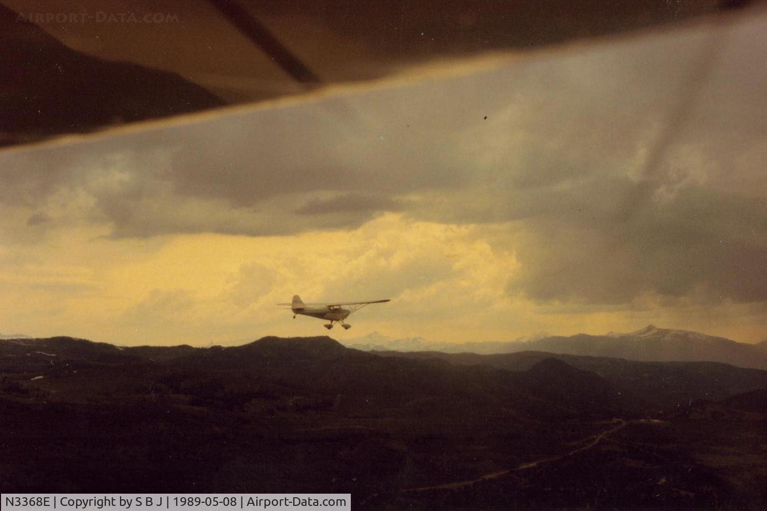 N3368E, 1947 Aeronca 11BC Chief C/N 11BC-1704, 68E going for the 9000 feet needed to cross the mountains near Minden,Nevada.The C85 that 68E had,sure helped in this high country.