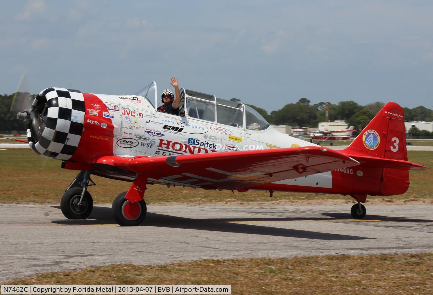 N7462C, North American AT-6B Texan C/N 121-43211, Aeroshell AT-6