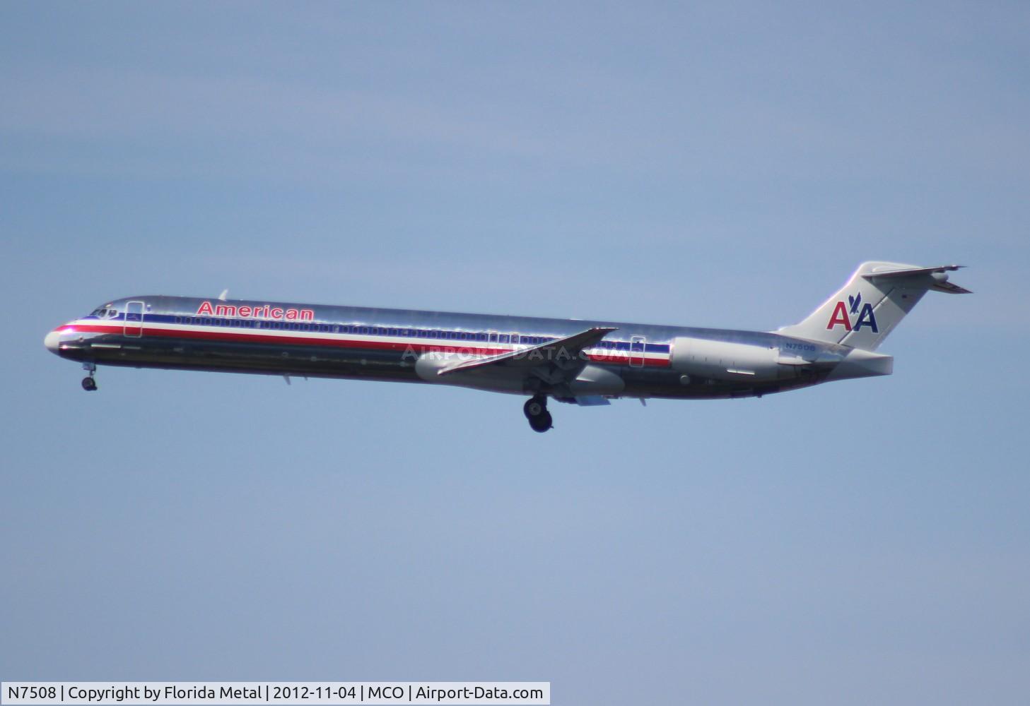 N7508, 1989 McDonnell Douglas MD-82 (DC-9-82) C/N 49802, American MD-82