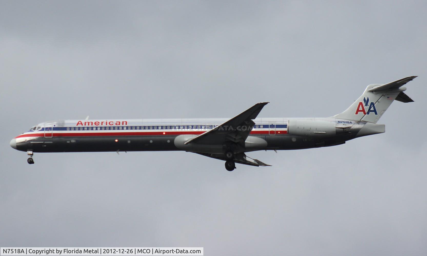 N7518A, 1990 McDonnell Douglas MD-82 (DC-9-82) C/N 49895, American MD-82