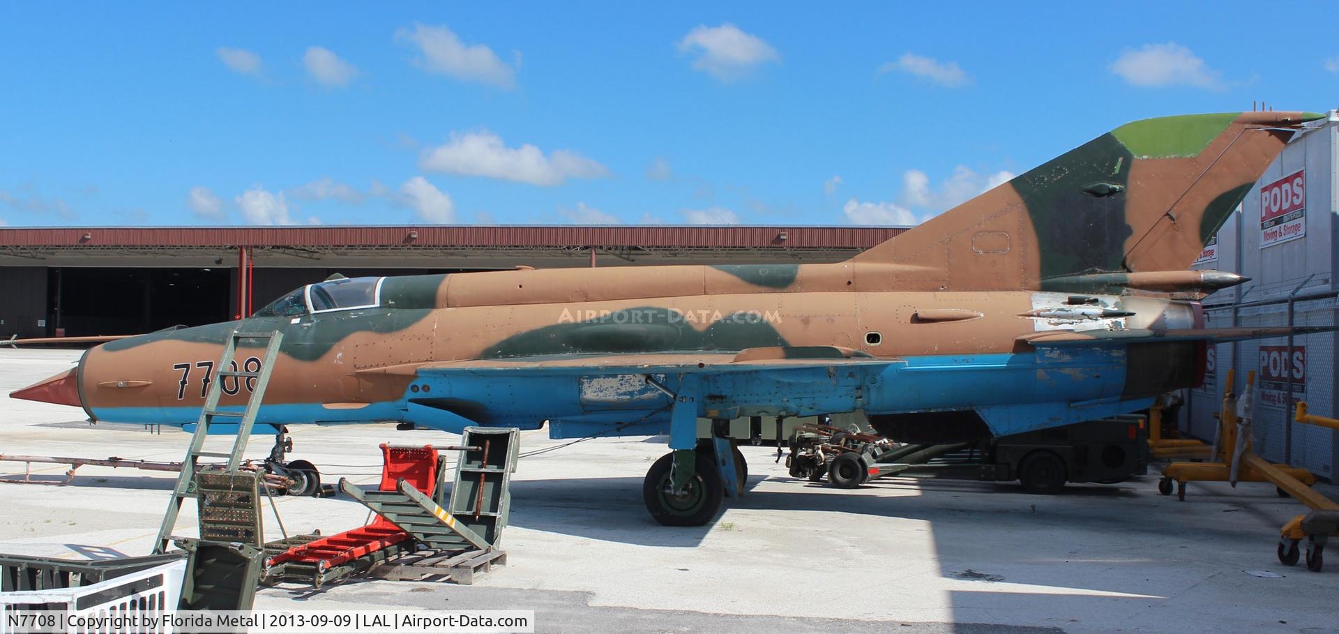 N7708, 1973 Mikoyan-Gurevich MiG-21MF C/N 7708, Mig-21 owned by Draken