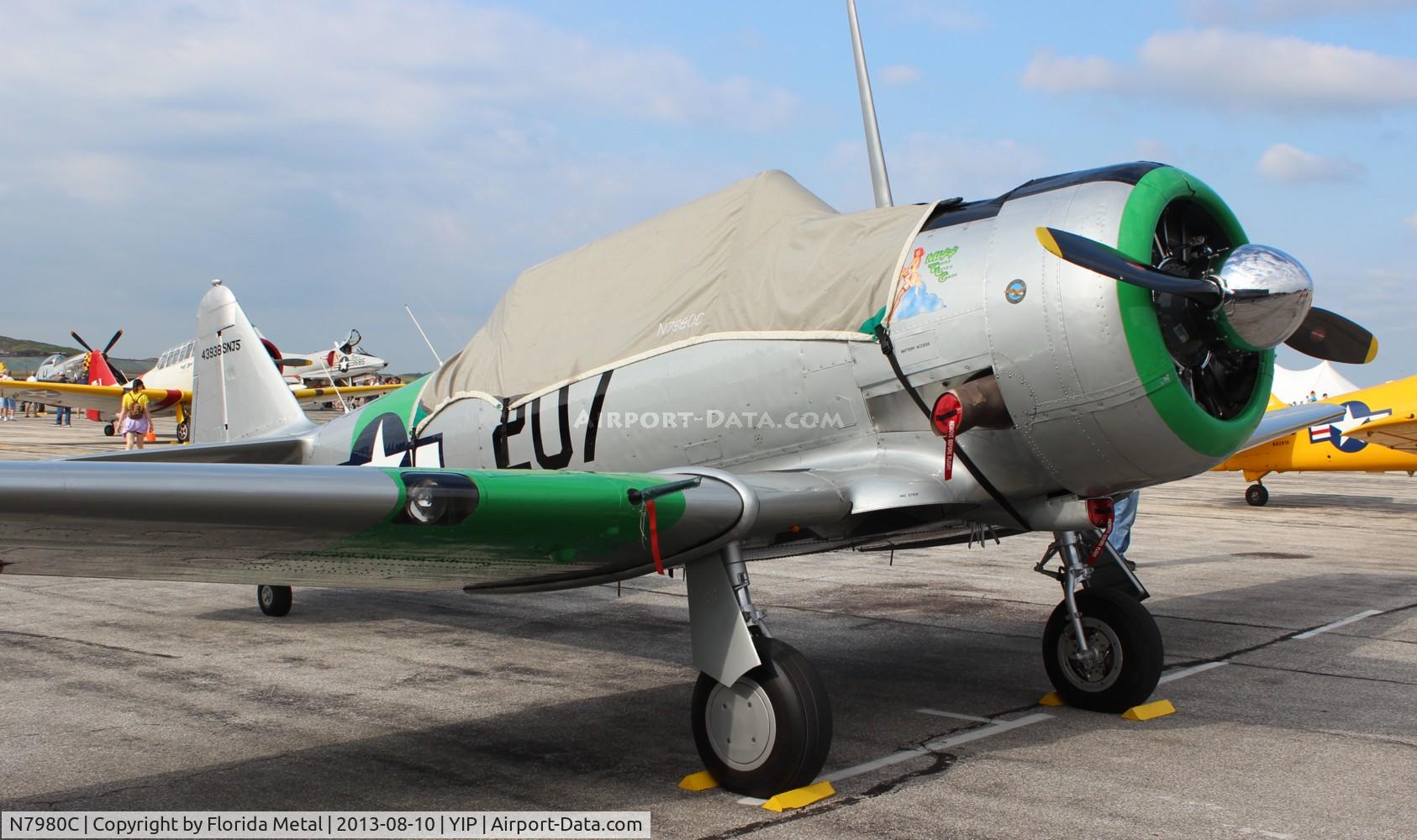 N7980C, 1943 North American SNJ-5 Texan Texan C/N 43938, SNJ-5 at Thunder Over Michigan