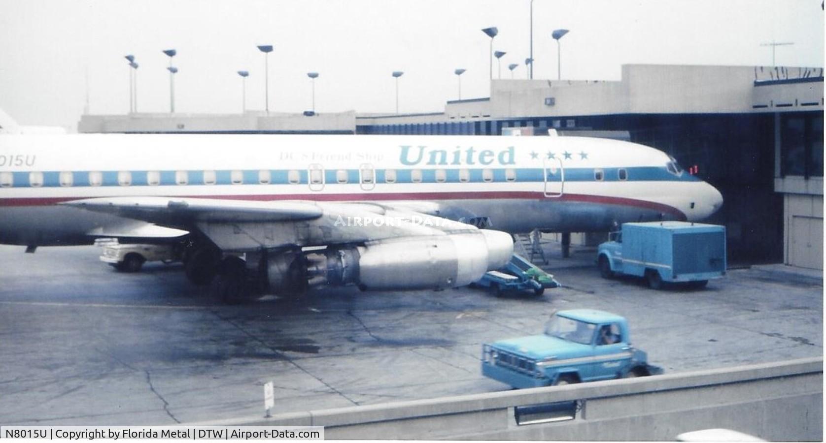 N8015U, 1959 Douglas DC-8-21 C/N 45589, United DC-8-21 taken by my grandfather Louis Dzialo circa 1974