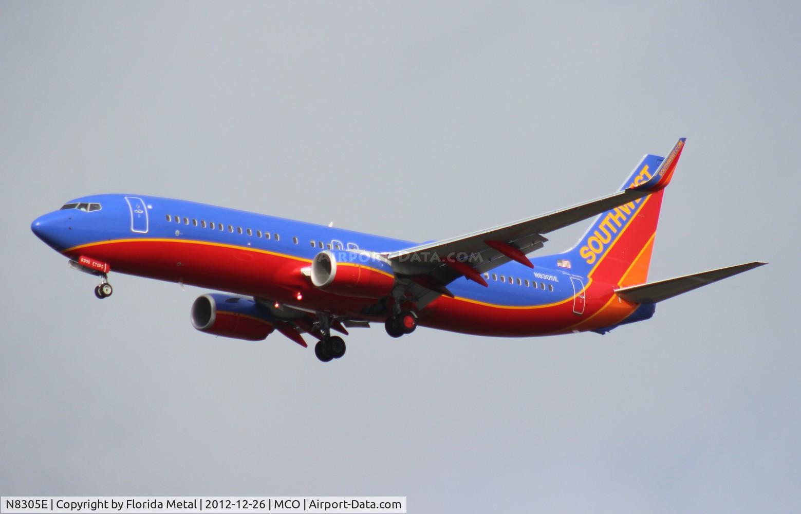 N8305E, 2012 Boeing 737-8H4 C/N 36683, Southwest 737-800