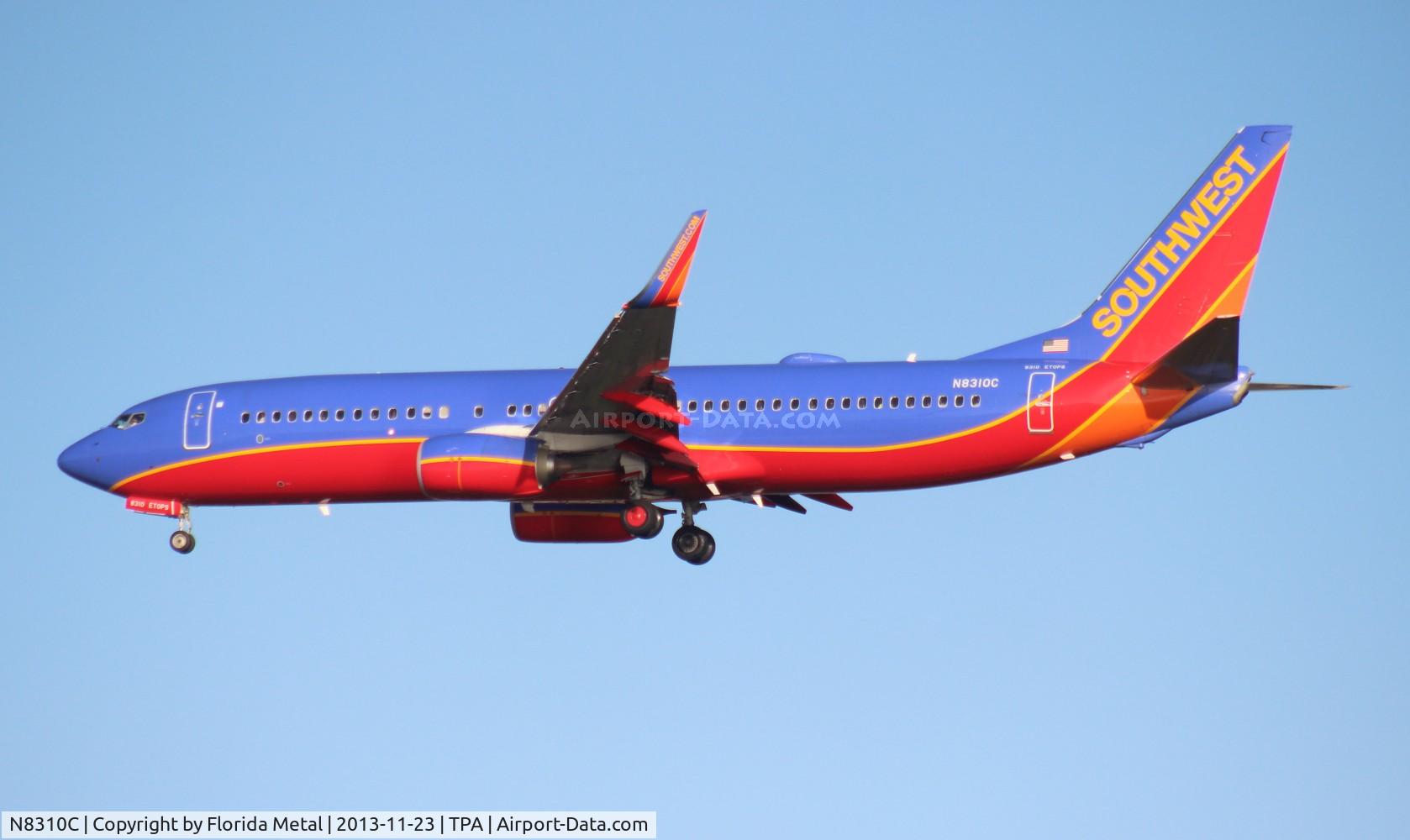 N8310C, 2012 Boeing 737-8H4 C/N 38807, Southwest 737-800