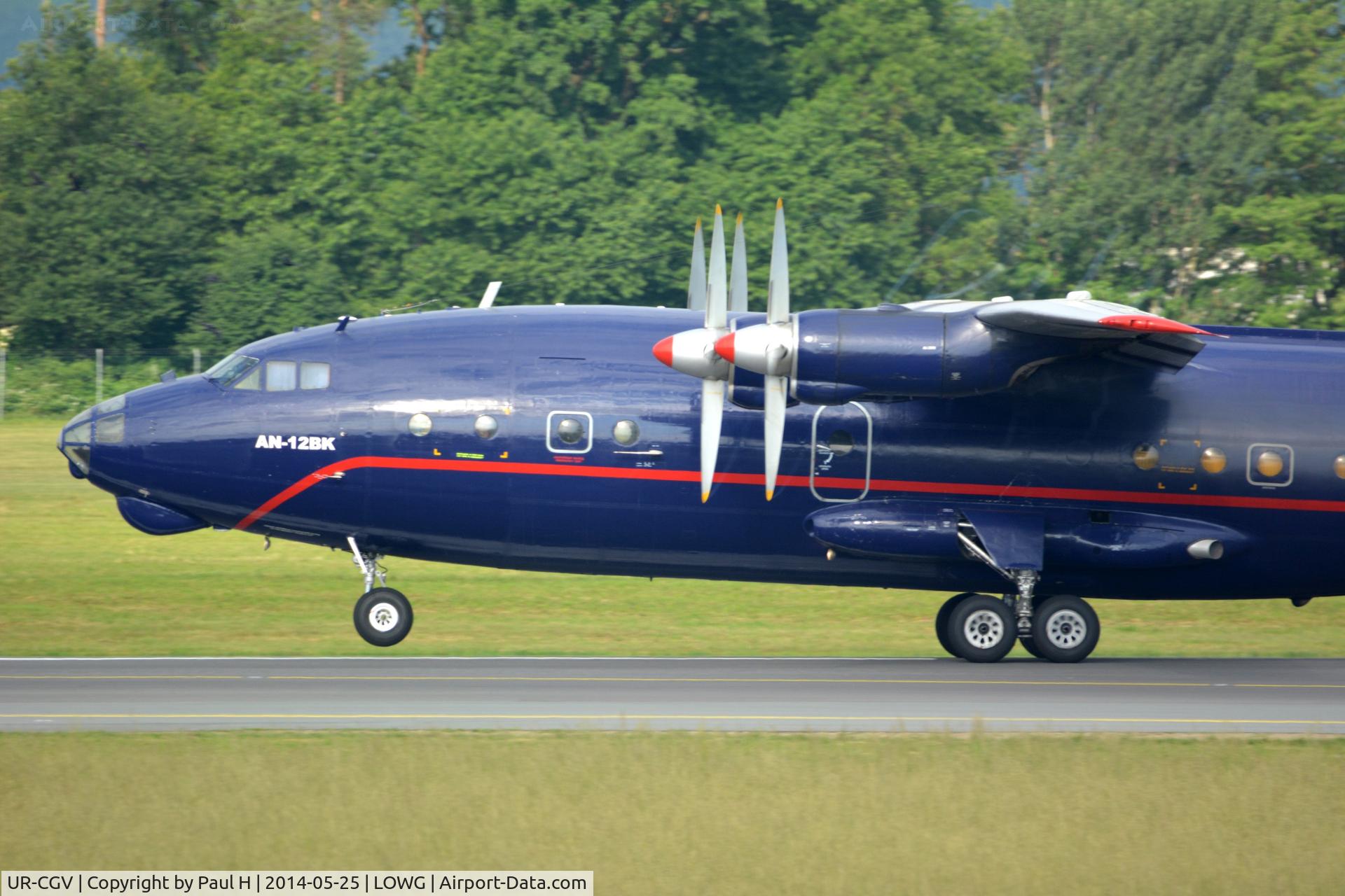 UR-CGV, 1966 Antonov An-12BP C/N 6344610, Take-off at LOWG