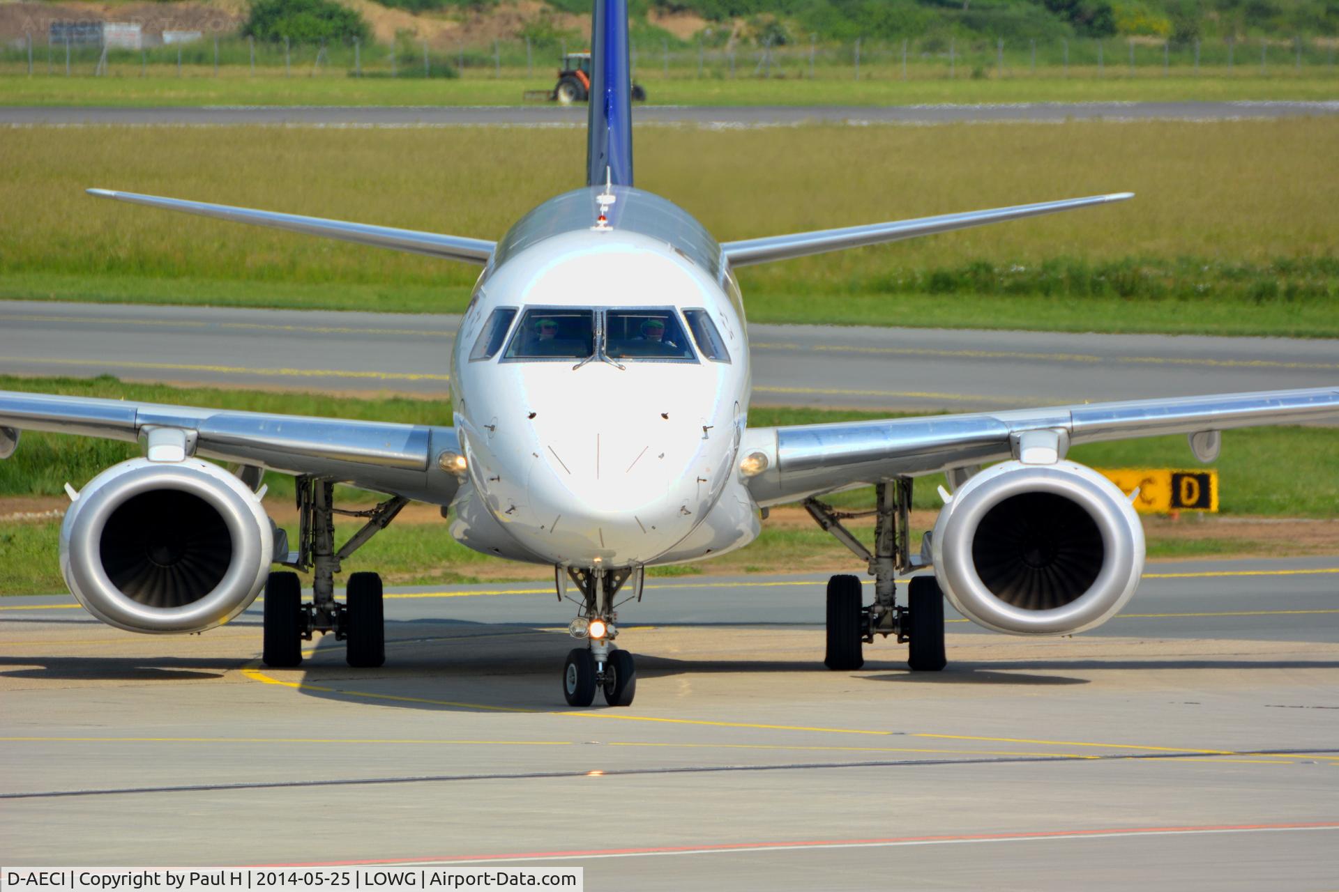 D-AECI, 2010 Embraer 190LR (ERJ-190-100LR) C/N 19000381, Just landed