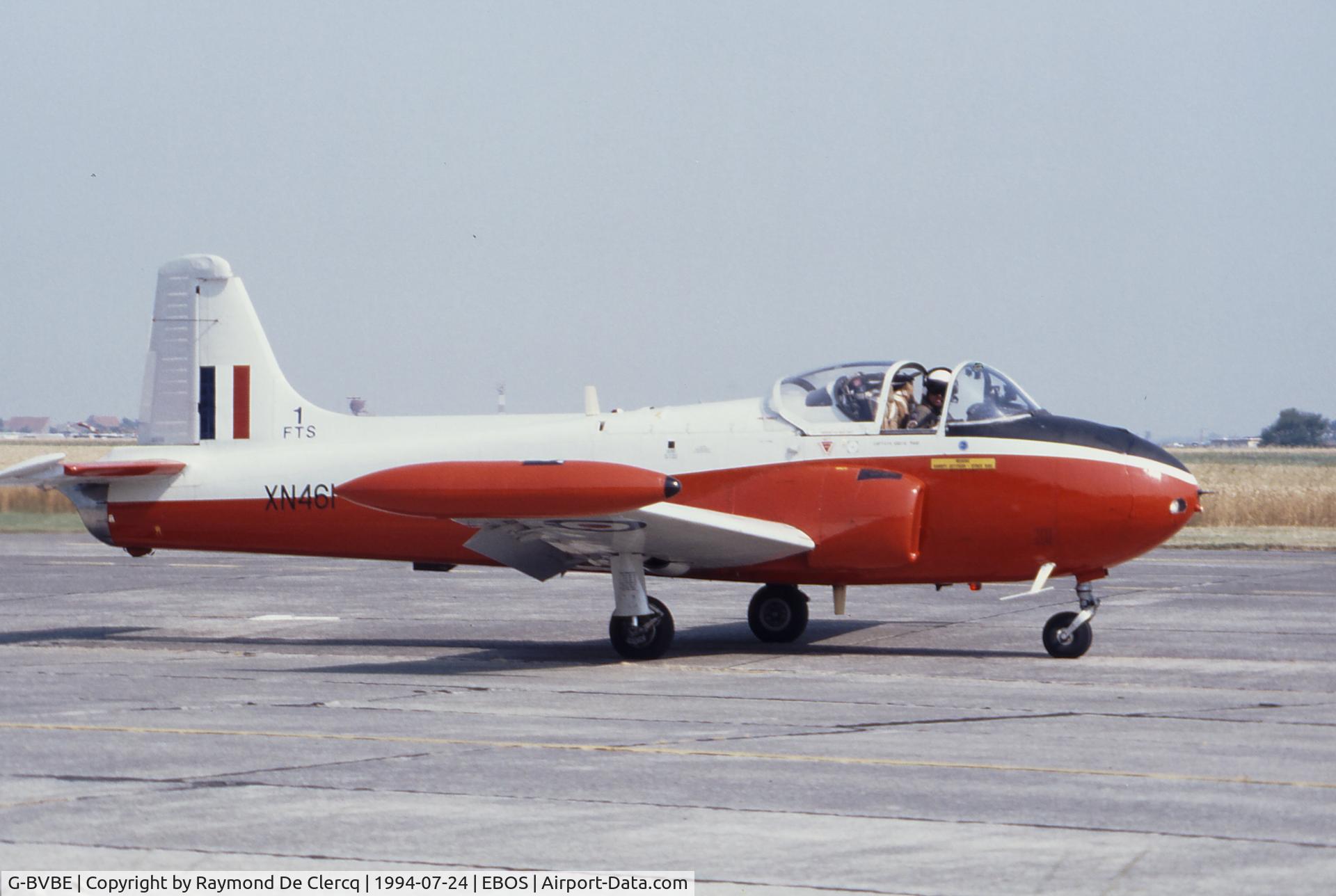 G-BVBE, 1960 Hunting P-84 Jet Provost T.3A C/N PAC/W/10140, Ostend Airshow 1994