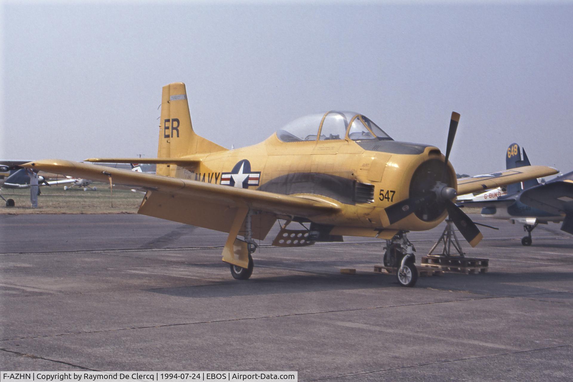 F-AZHN, North American T-28C Trojan Trojan C/N 226-124, Ostend Airshow 1994.
