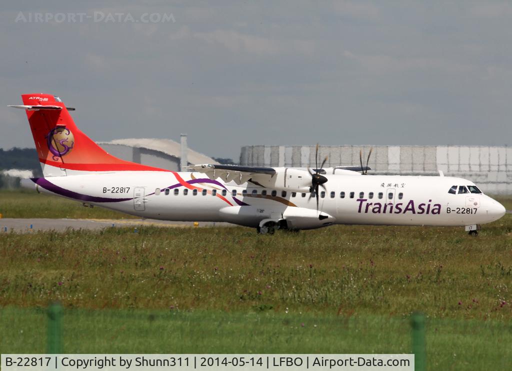 B-22817, 2014 ATR 72-600 C/N 1145, Delivery day...