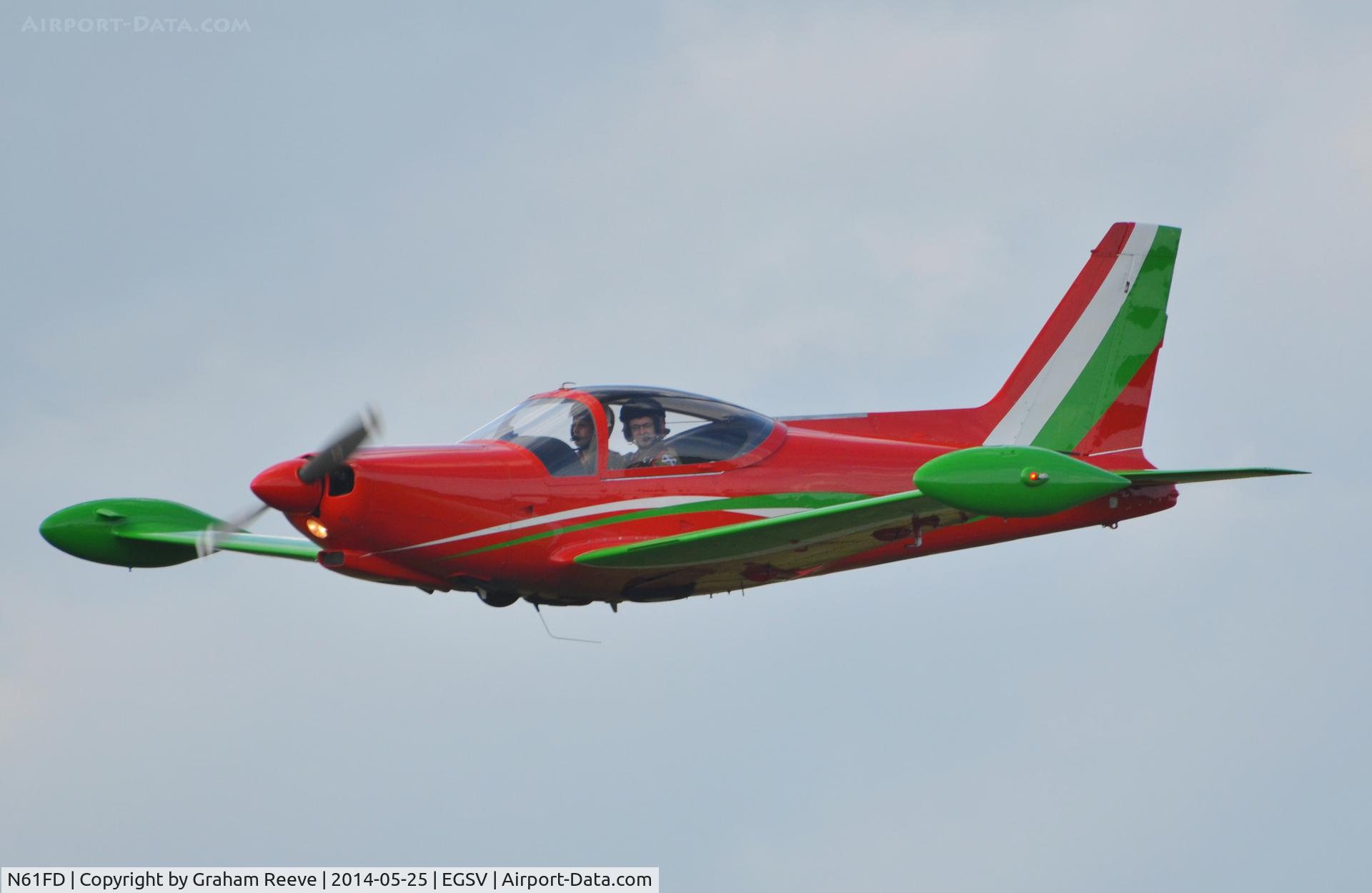 N61FD, 1983 SIAI-Marchetti F-260C C/N 719, Coming through.