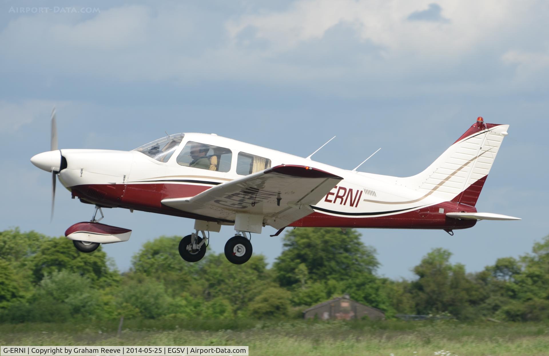 G-ERNI, 1980 Piper PA-28-181 Cherokee Archer II C/N 28-8090146, Just taken off.