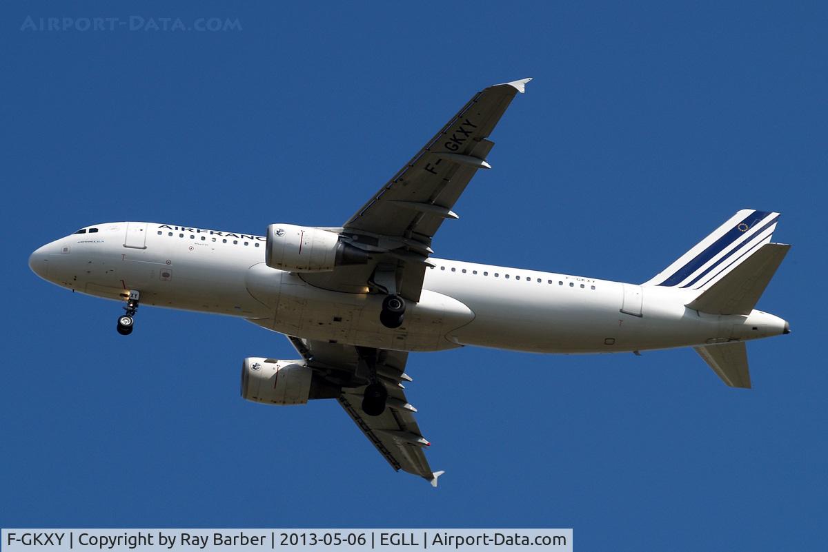 F-GKXY, 2009 Airbus A320-214 C/N 4105, Airbus A320-214 [4105] (Air France) Home~G 06/05/2013. On approach 27R.