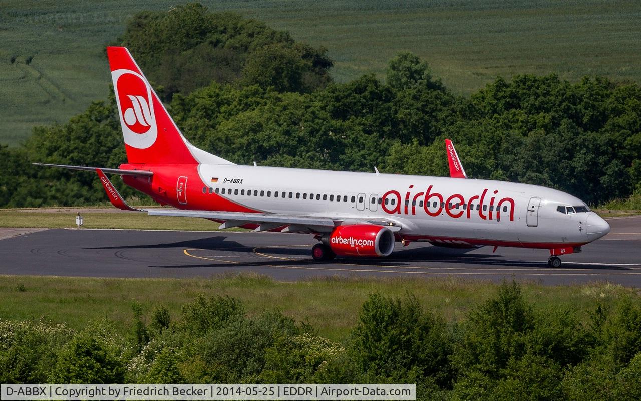 D-ABBX, 2007 Boeing 737-86J C/N 34969, line up for departure to Palma