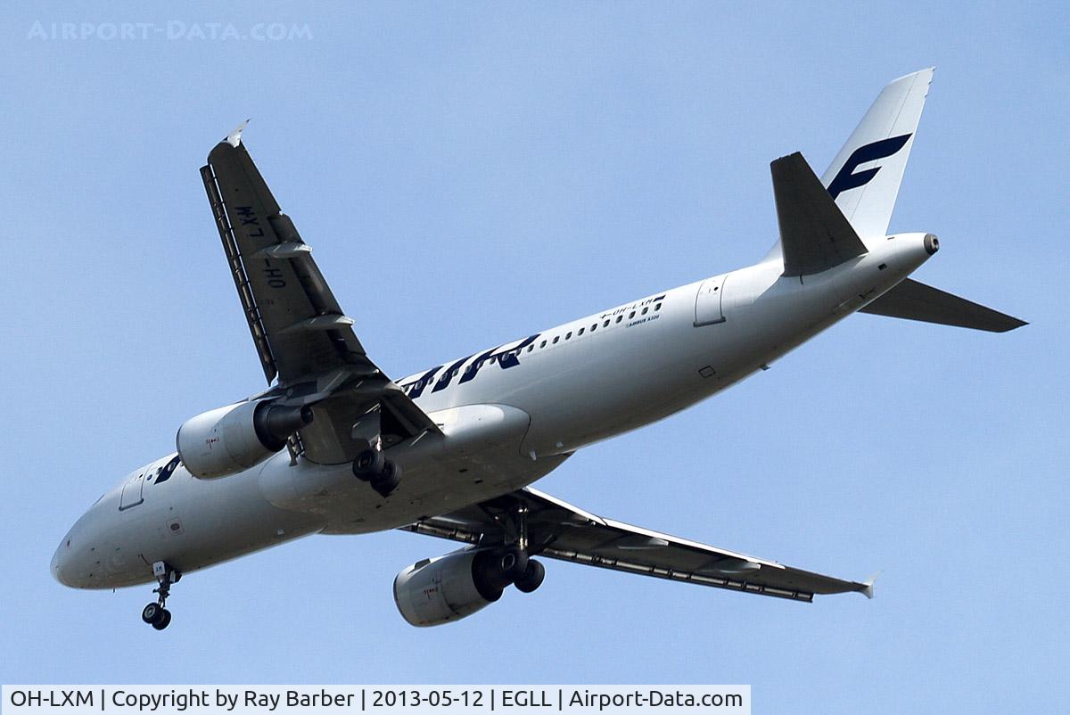 OH-LXM, 2003 Airbus A320-214 C/N 2154, Airbus A320-214 [2154] (Finnair) Home~G 12/05/2013. On approach 27R.