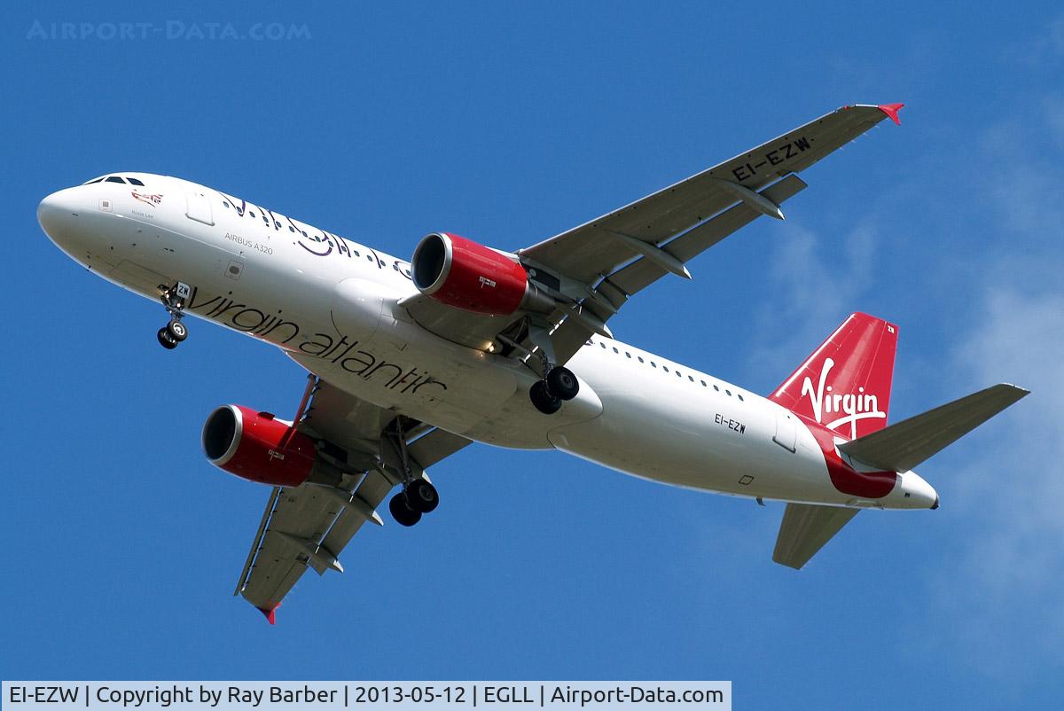 EI-EZW, 2003 Airbus A320-214 C/N 1983, Airbus A320-214 [1983] (Virgin Atlantic) Home~G 12/05/2013. On approach 27R.